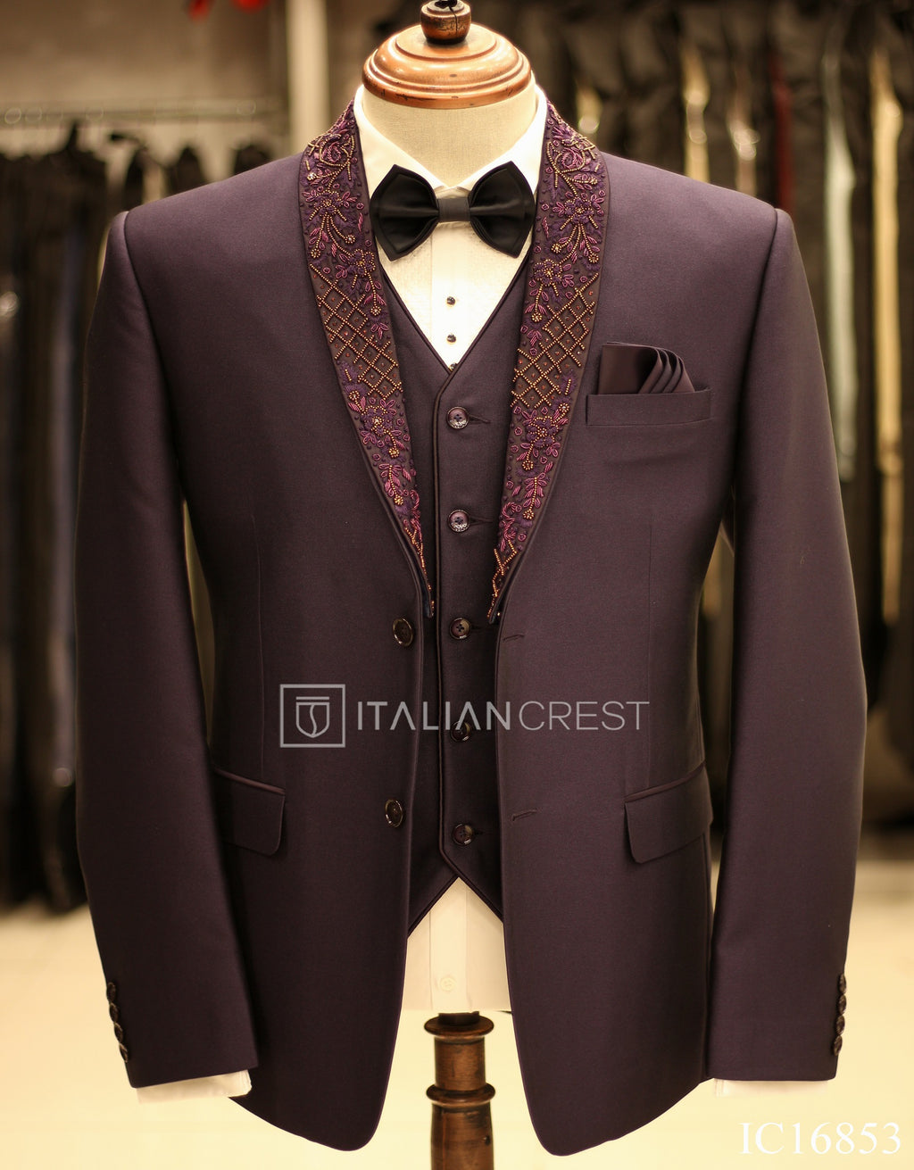 IC16853-3pc Designer Suits