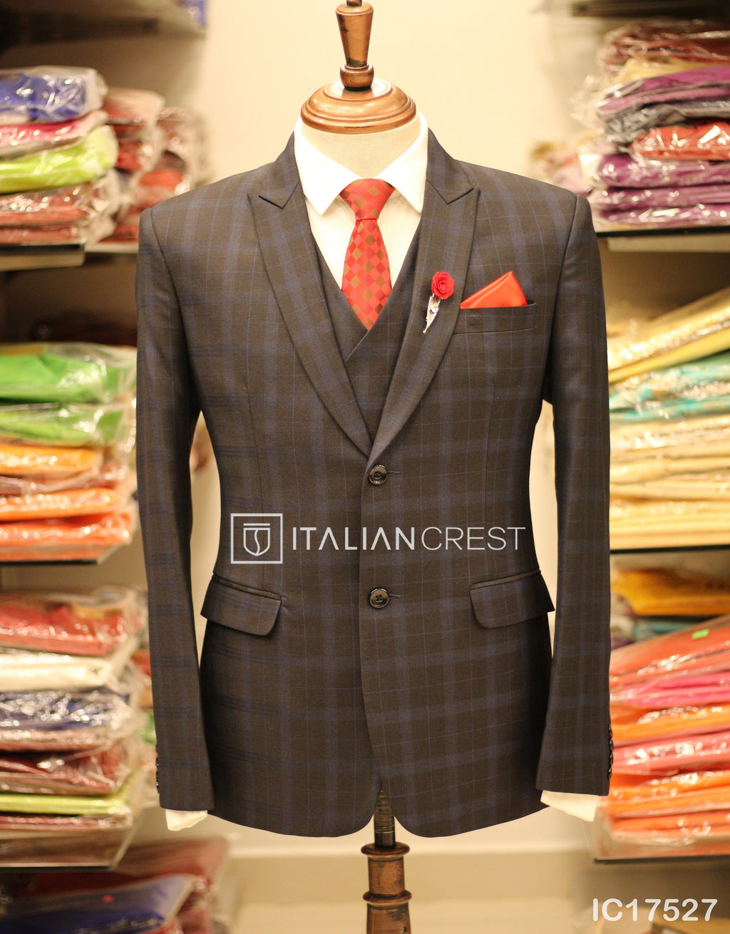 IC17527-3pc Peak Lapel Suits