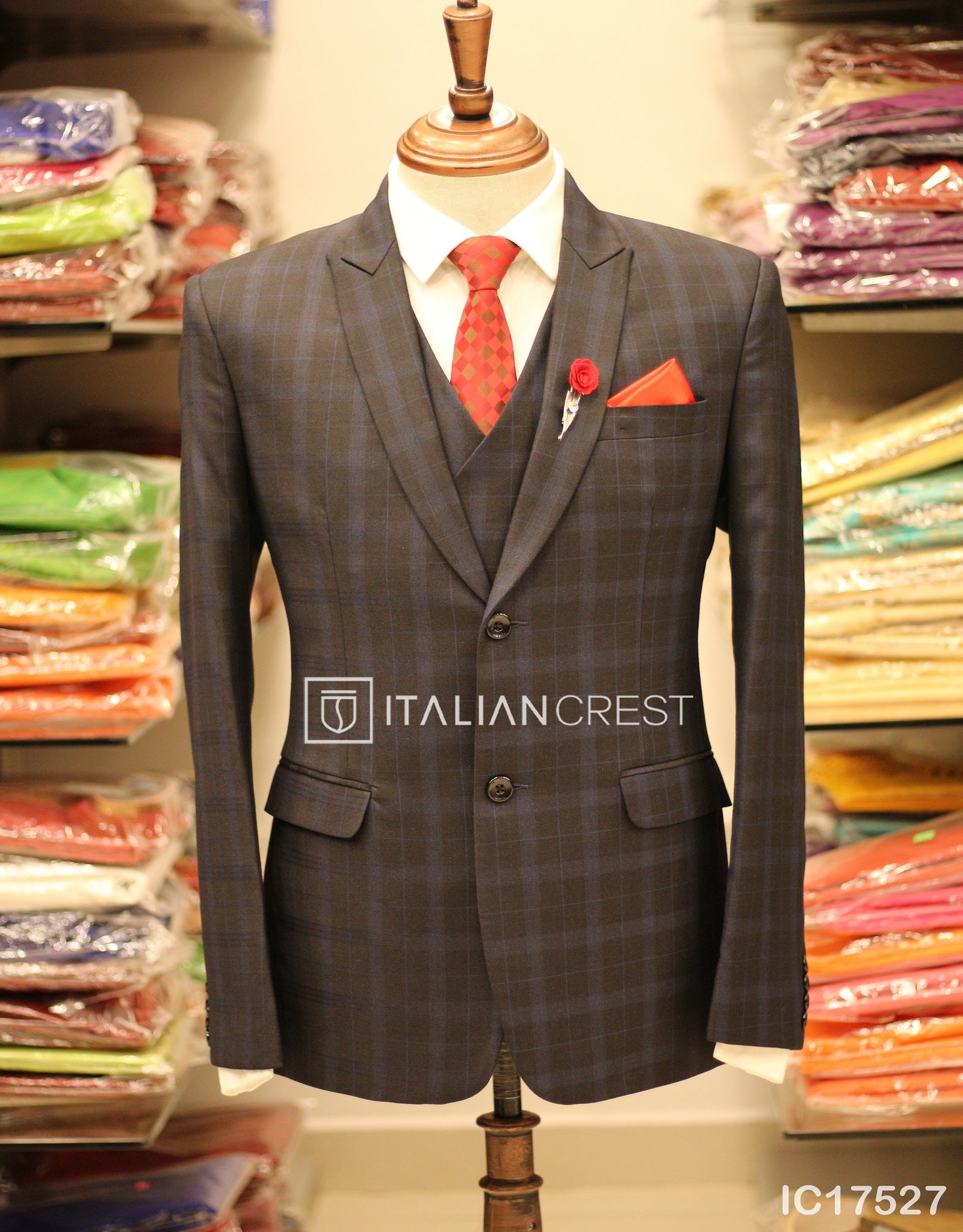 IC17527-3pc Peak Lapel Suits