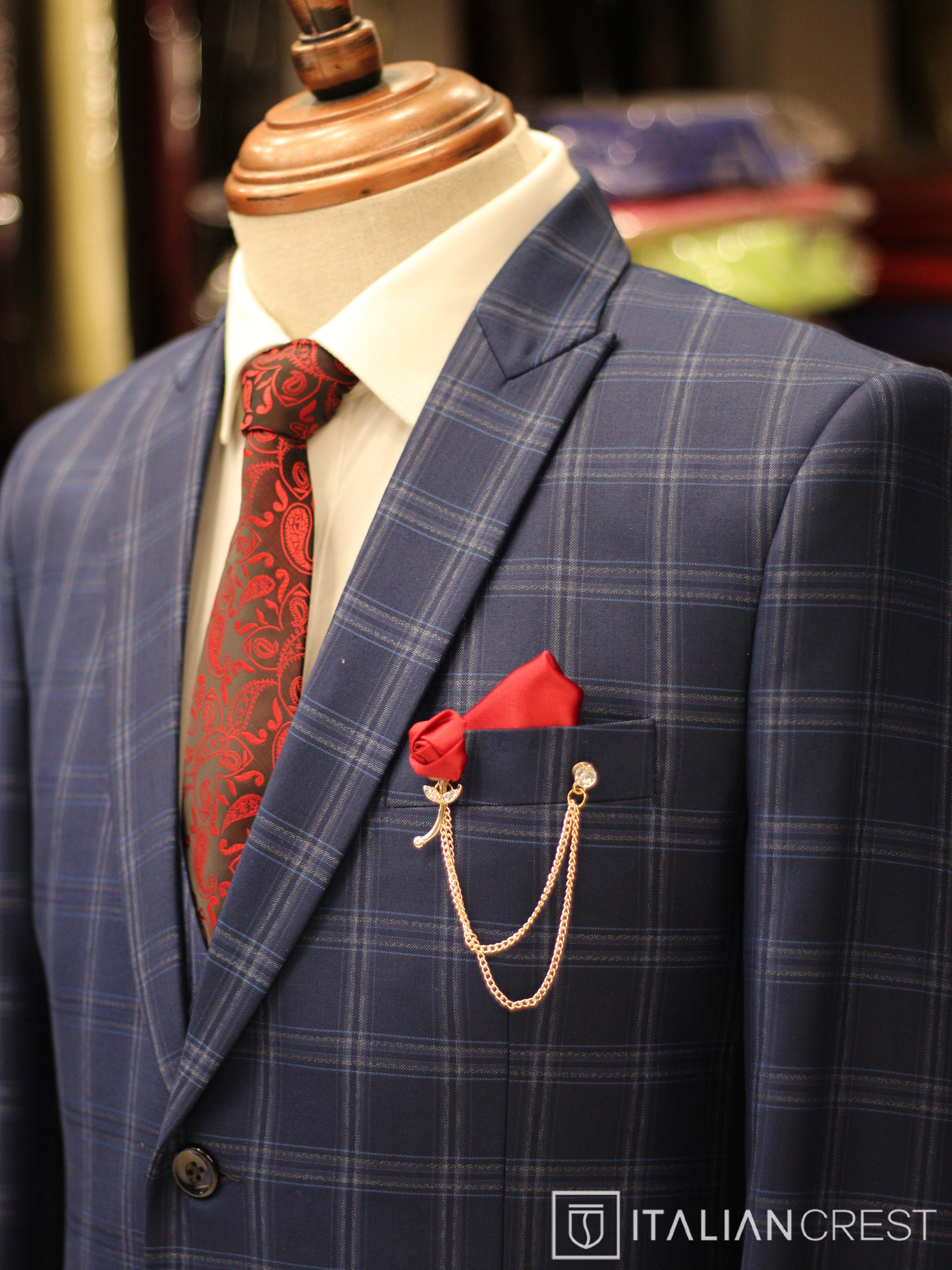 IC17531-3pc Peak Lapel Suits