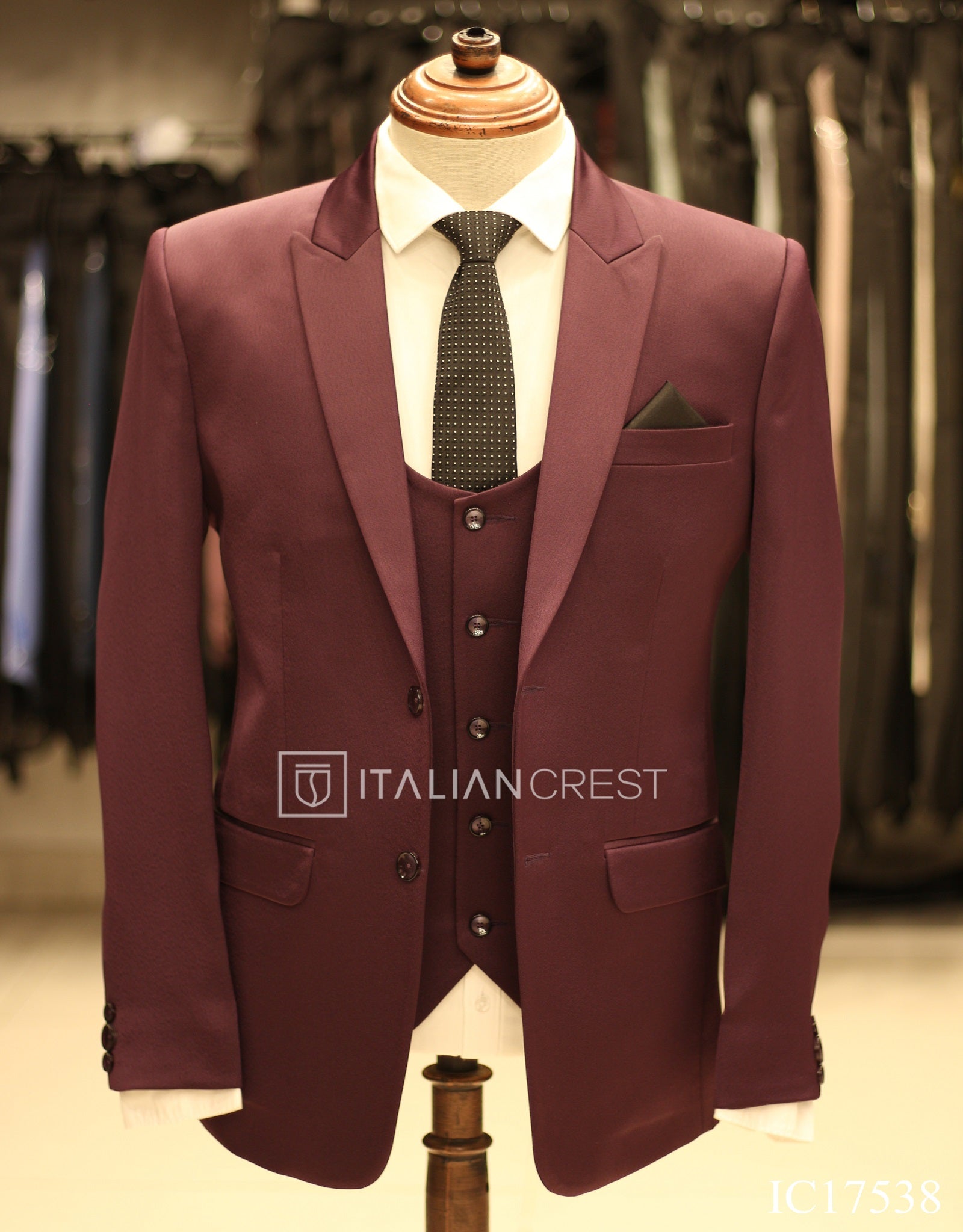 IC17538-3pc Peak Lapel Suits