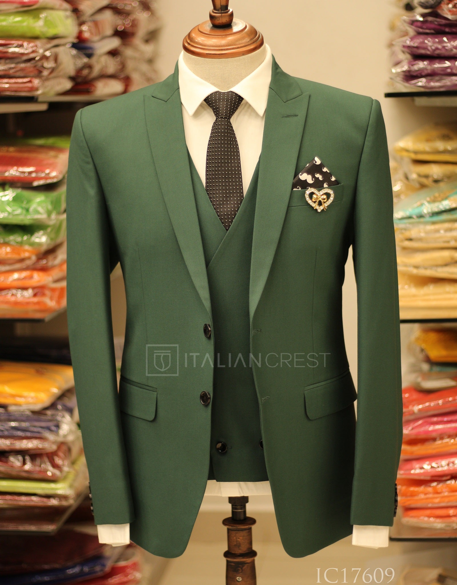 IC17609-3pc Peak Lapel Suits