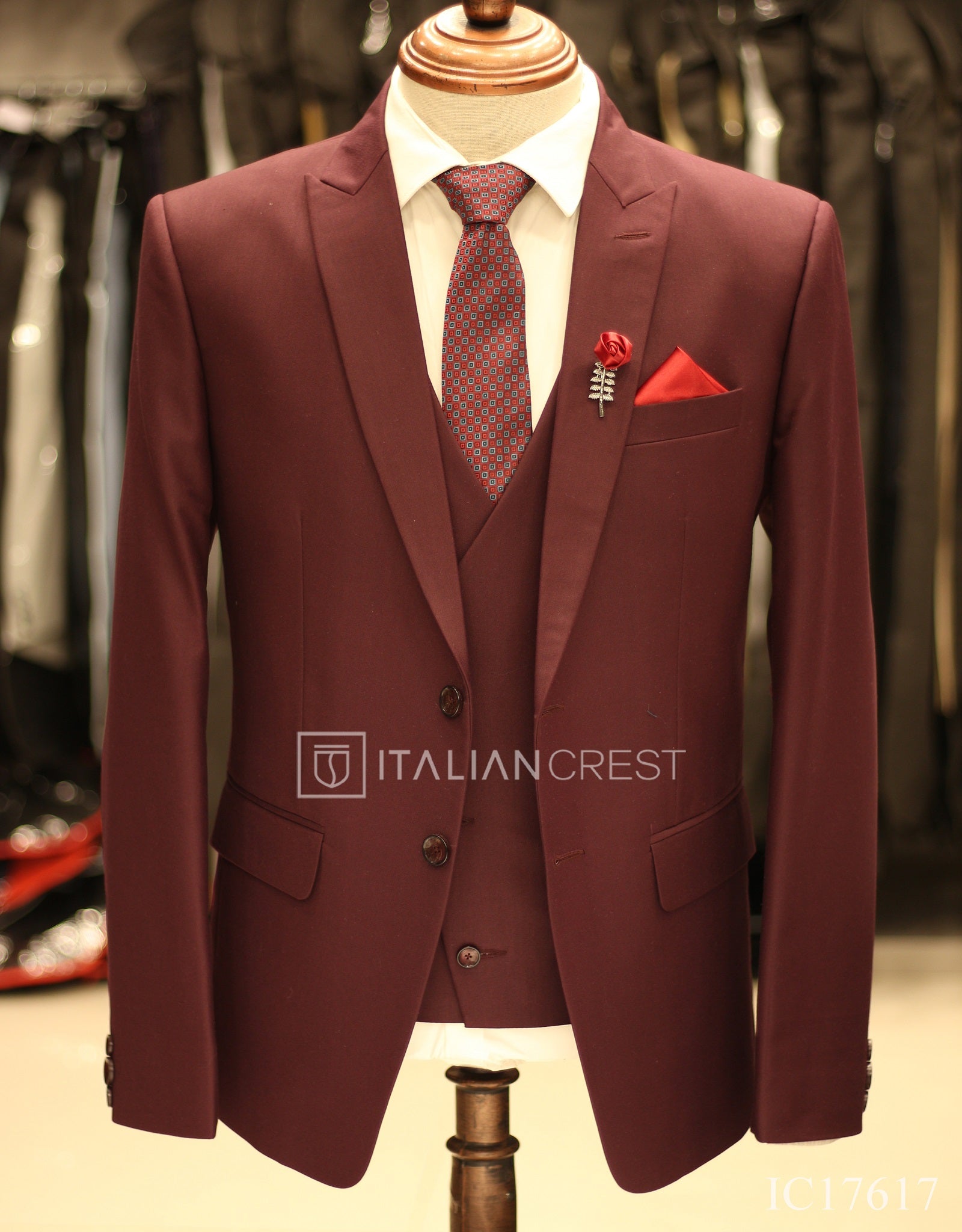 IC17617-3pc Peak Lapel Suits