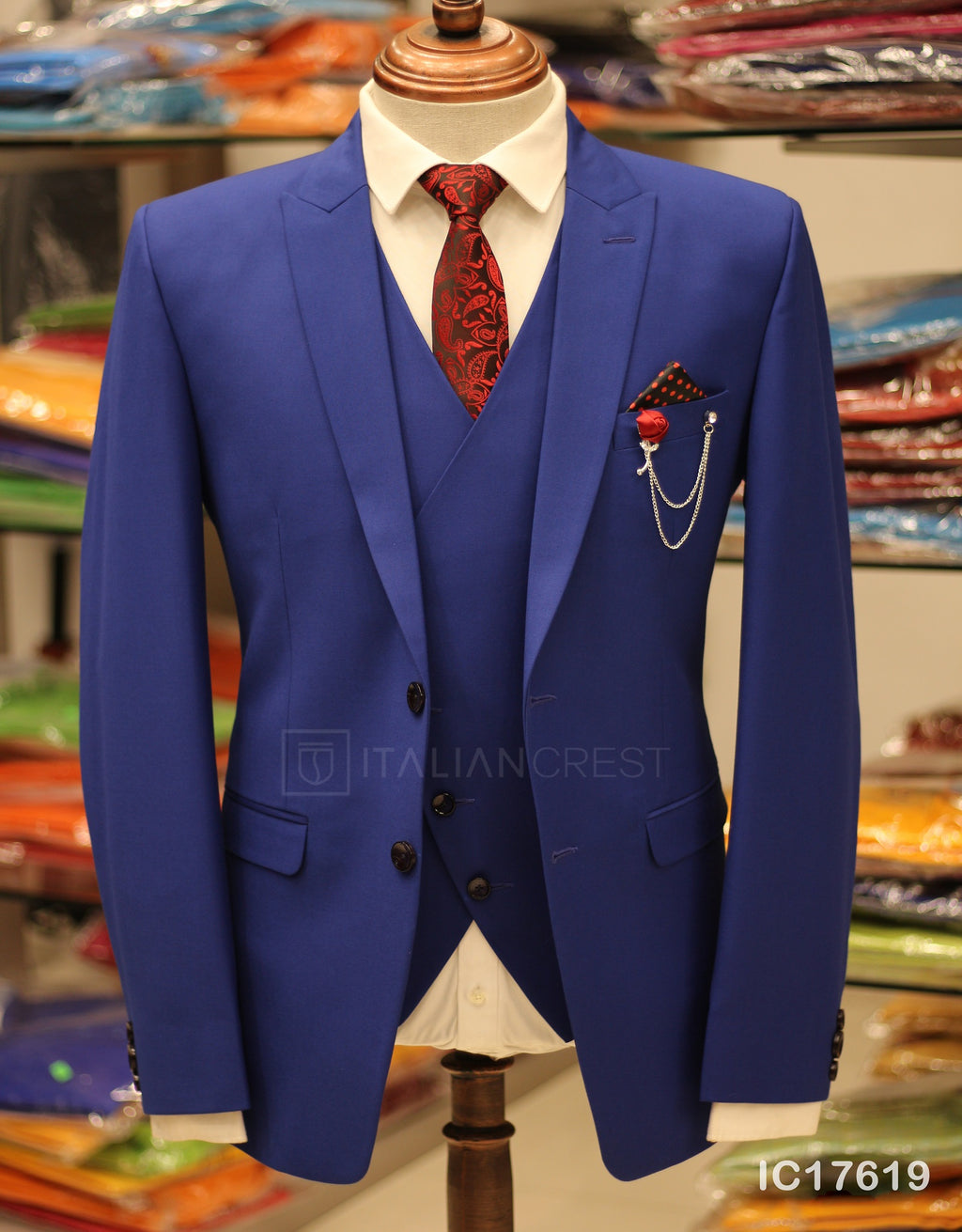 IC17619-3pc Peak Lapel Suits