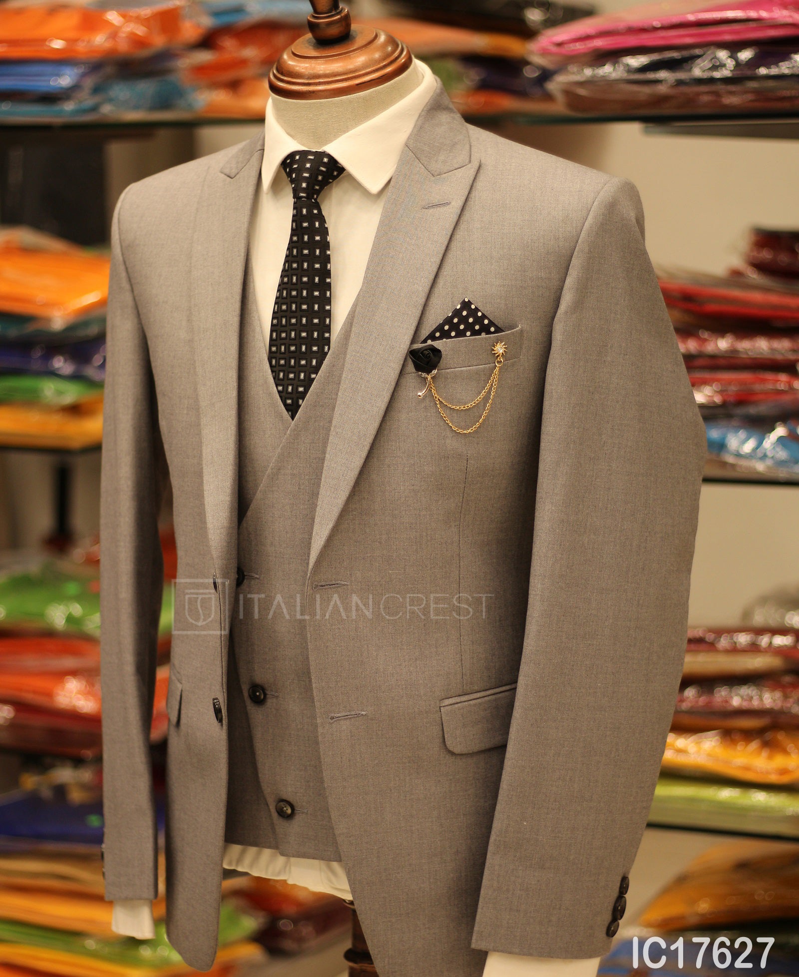 IC17627-3pc Peak Lapel Suits