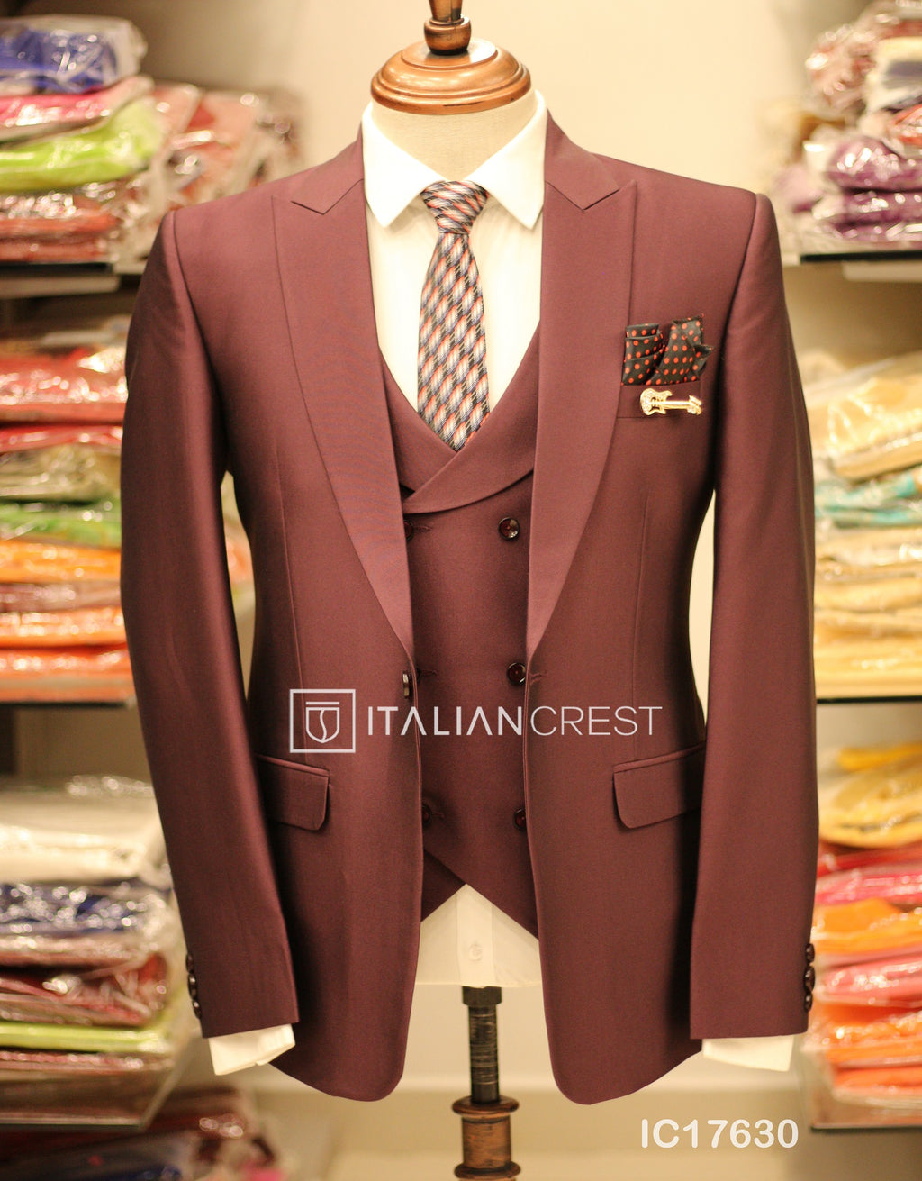 IC17630-3pc Peak Lapel Suits