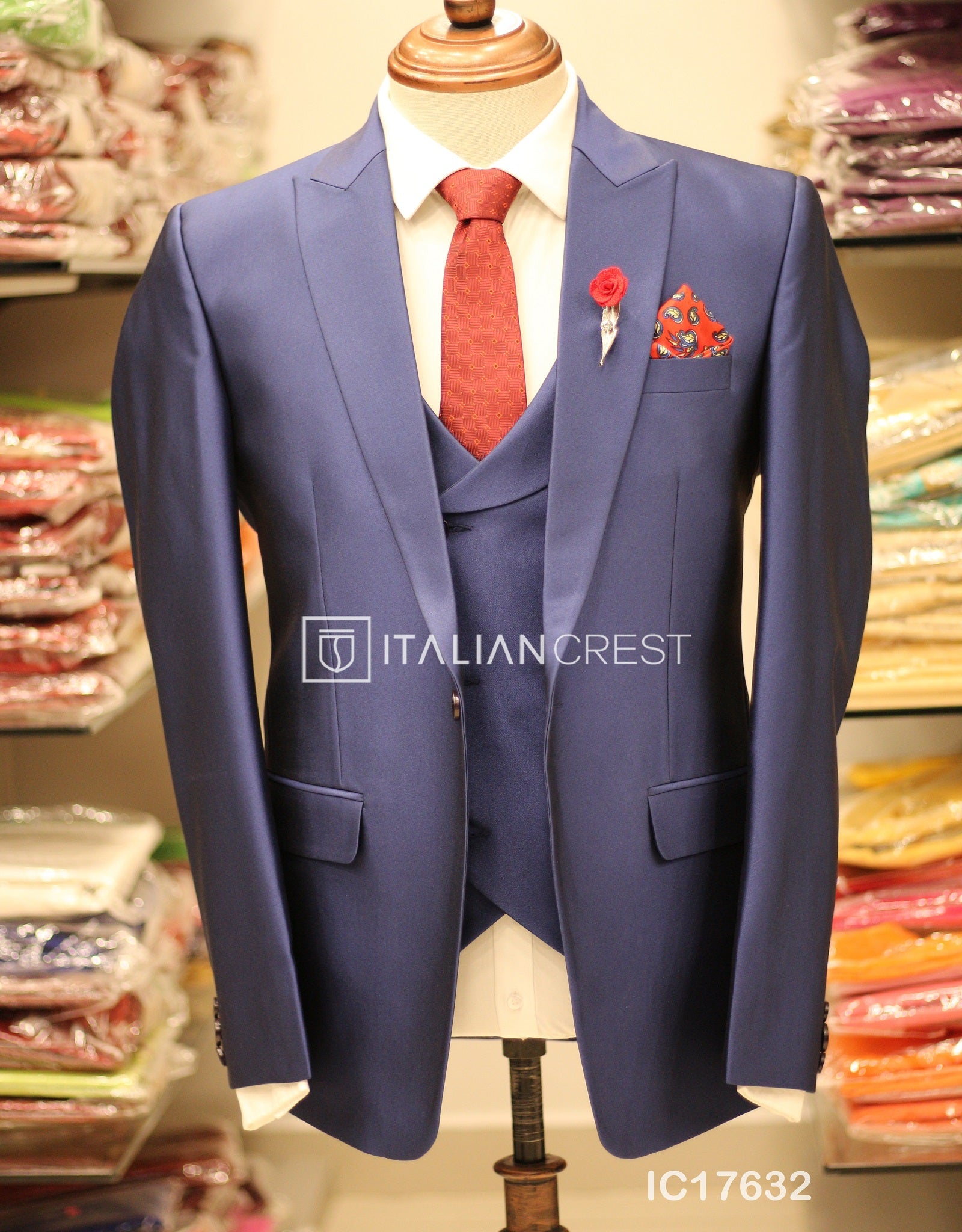 IC17632-3pc Peak Lapel Suits