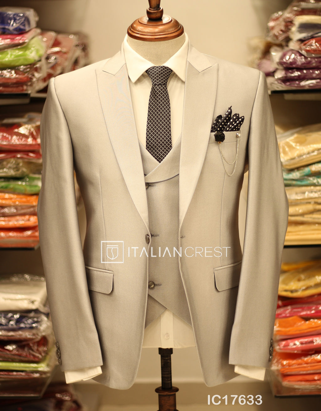IC17633-3pc Peak Lapel Suits