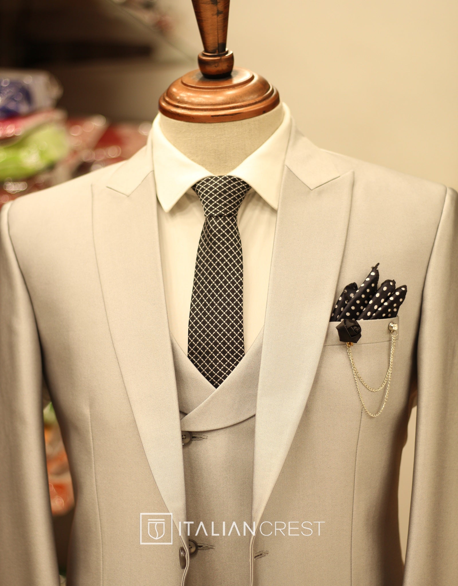 IC17633-3pc Peak Lapel Suits