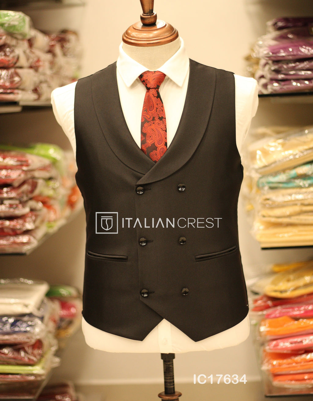 IC17634L-3pc Peak Lapel Suits