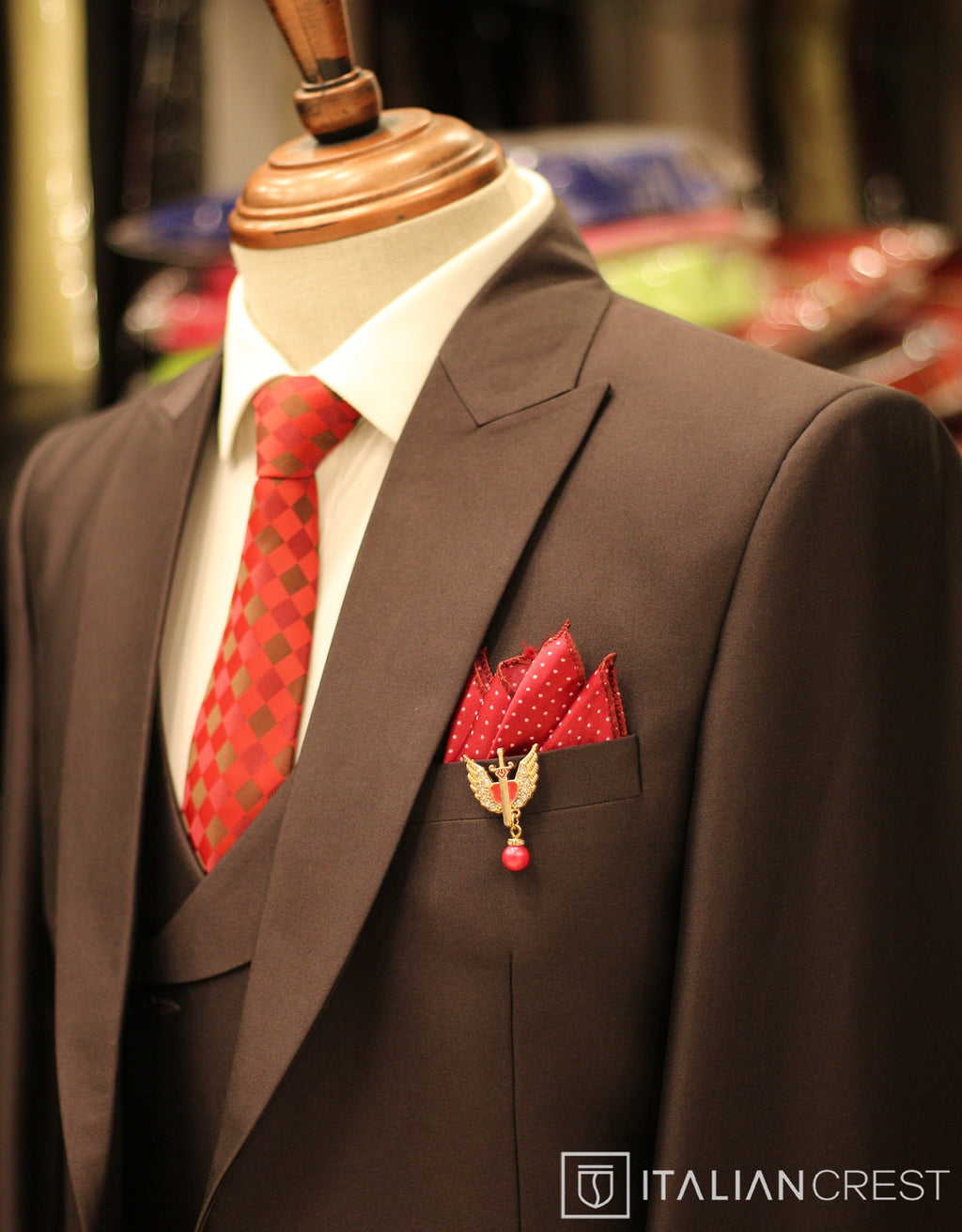 IC17635-3pc Peak Lapel Suits