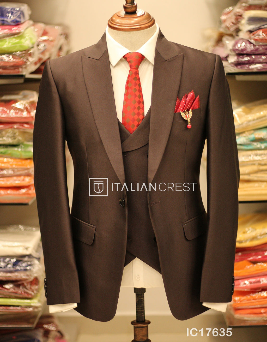 IC17635-3pc Peak Lapel Suits