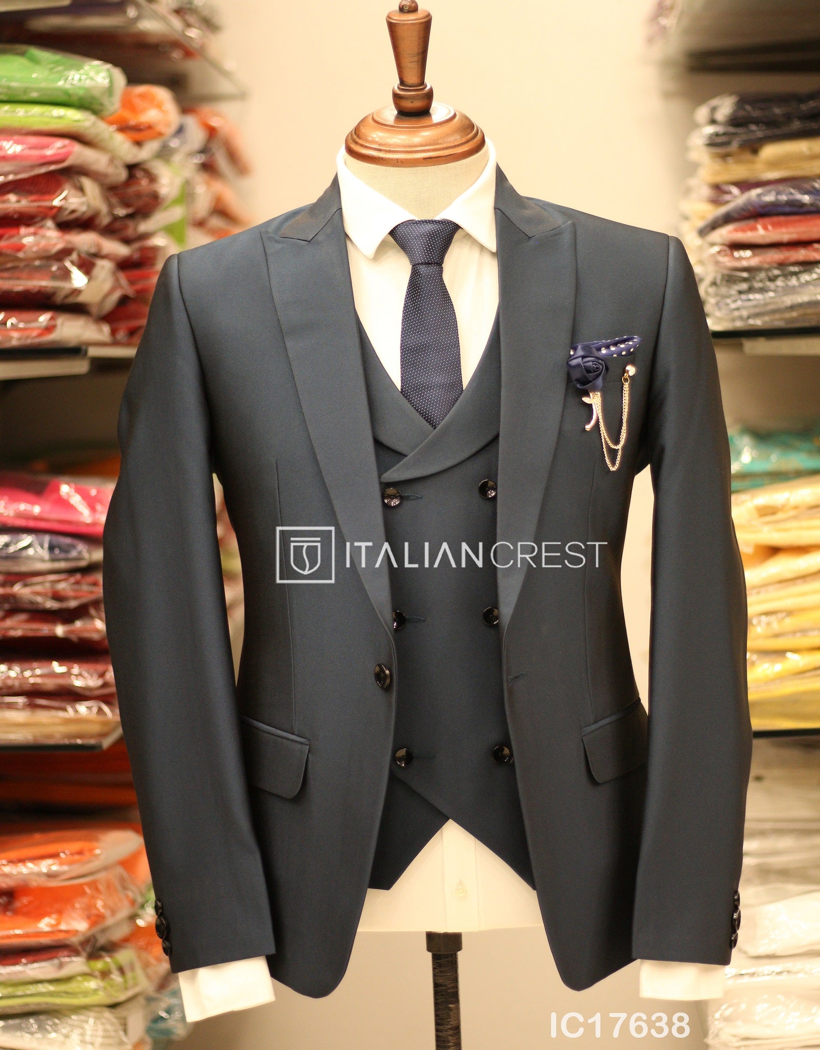 IC17638-3pc Peak Lapel Suits