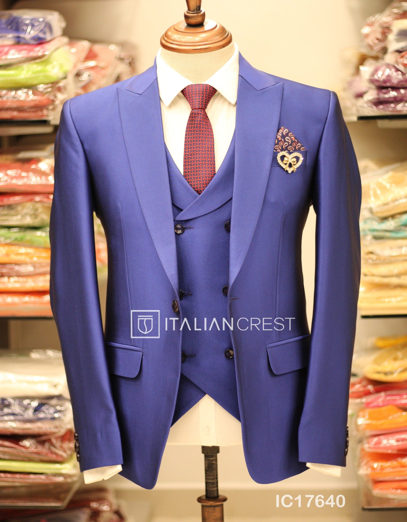 IC17640-3pc Peak Lapel Suits