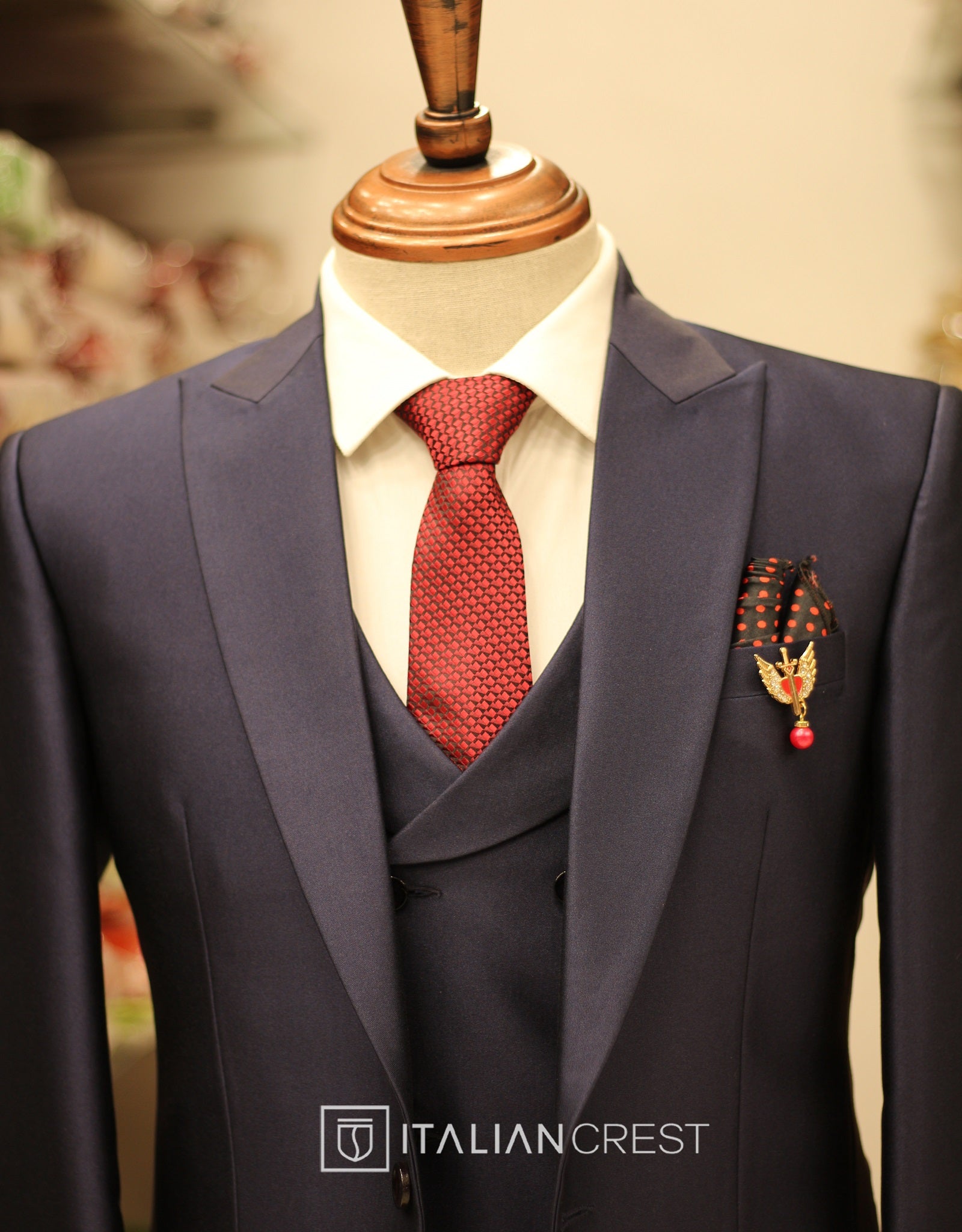 IC17641-3pc Peak Lapel Suits