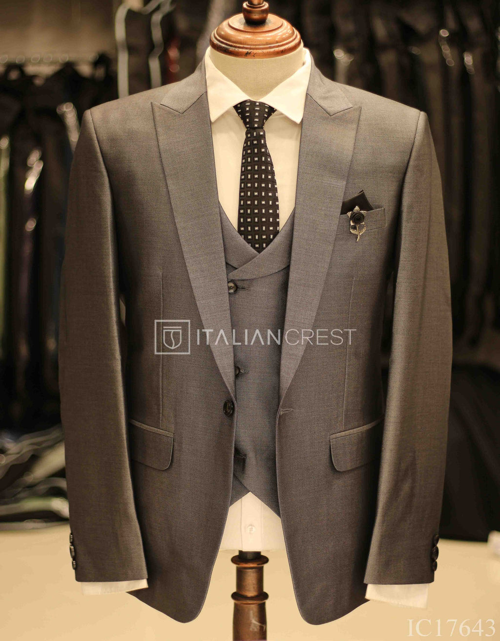 IC17643-3pc Peak Lapel Suits