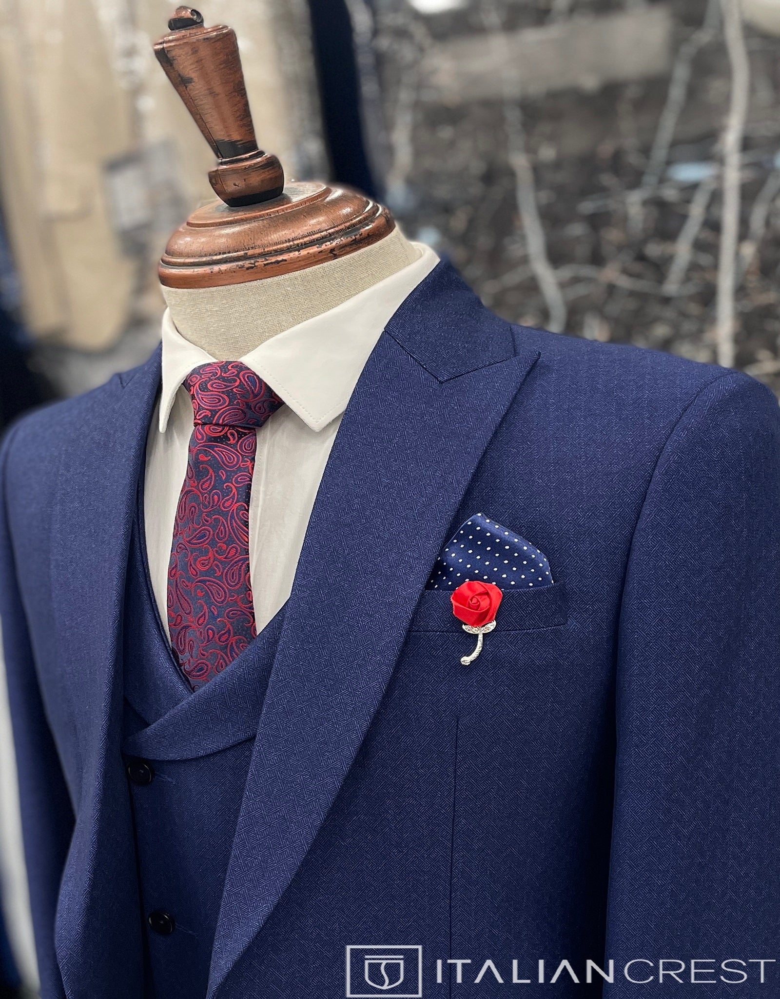 IC17645-3pc Peak Lapel Suits