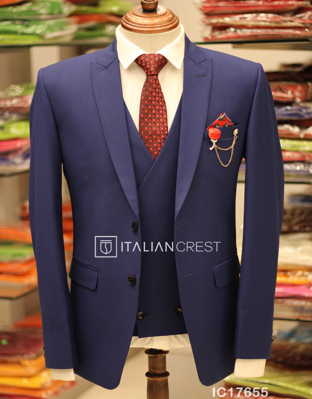 IC17655-3pc Peak Lapel Suits