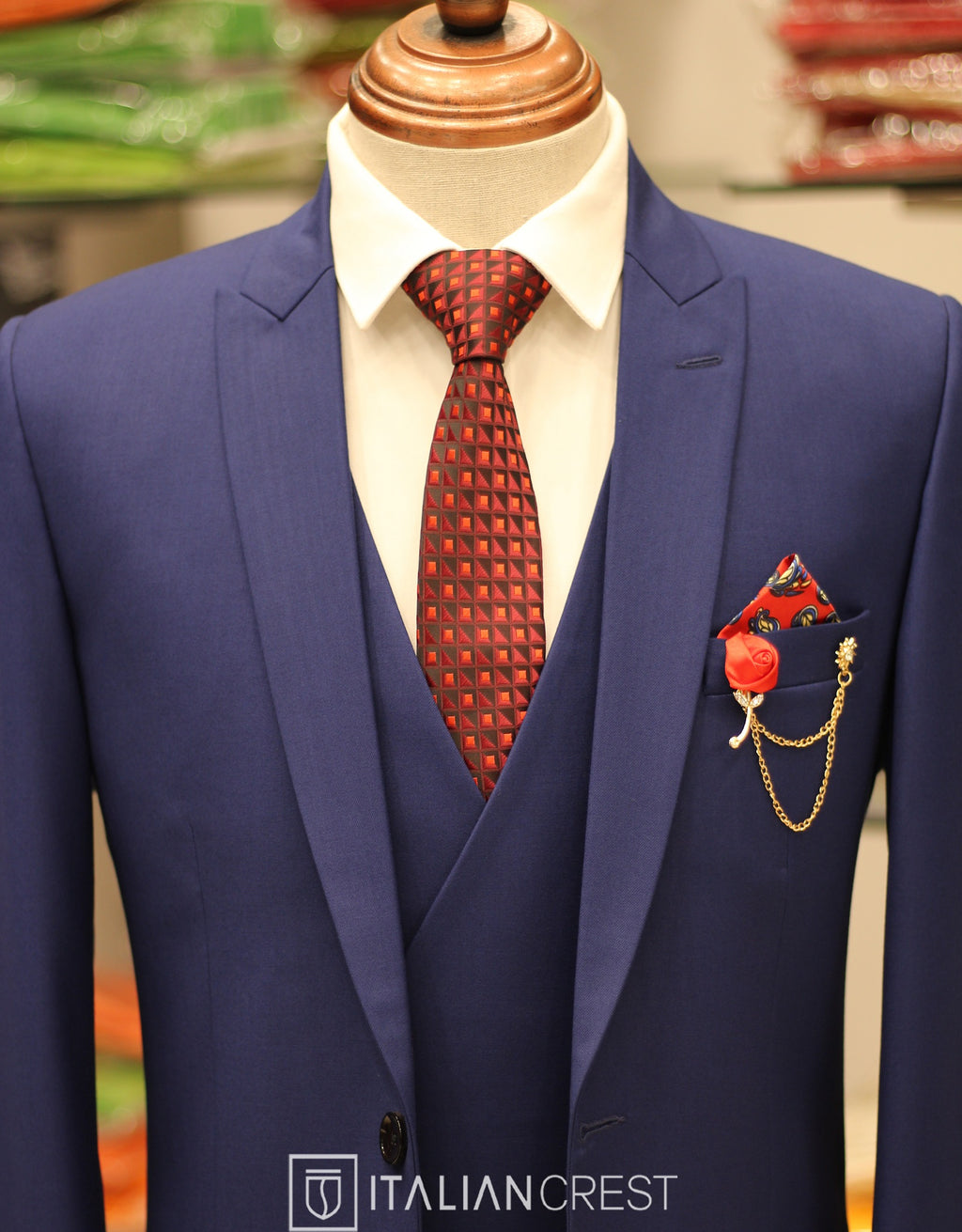 IC17655-3pc Peak Lapel Suits