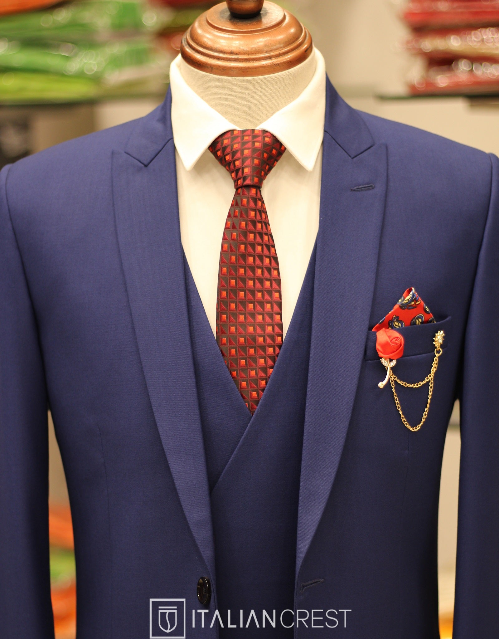 IC17655-3pc Peak Lapel Suits