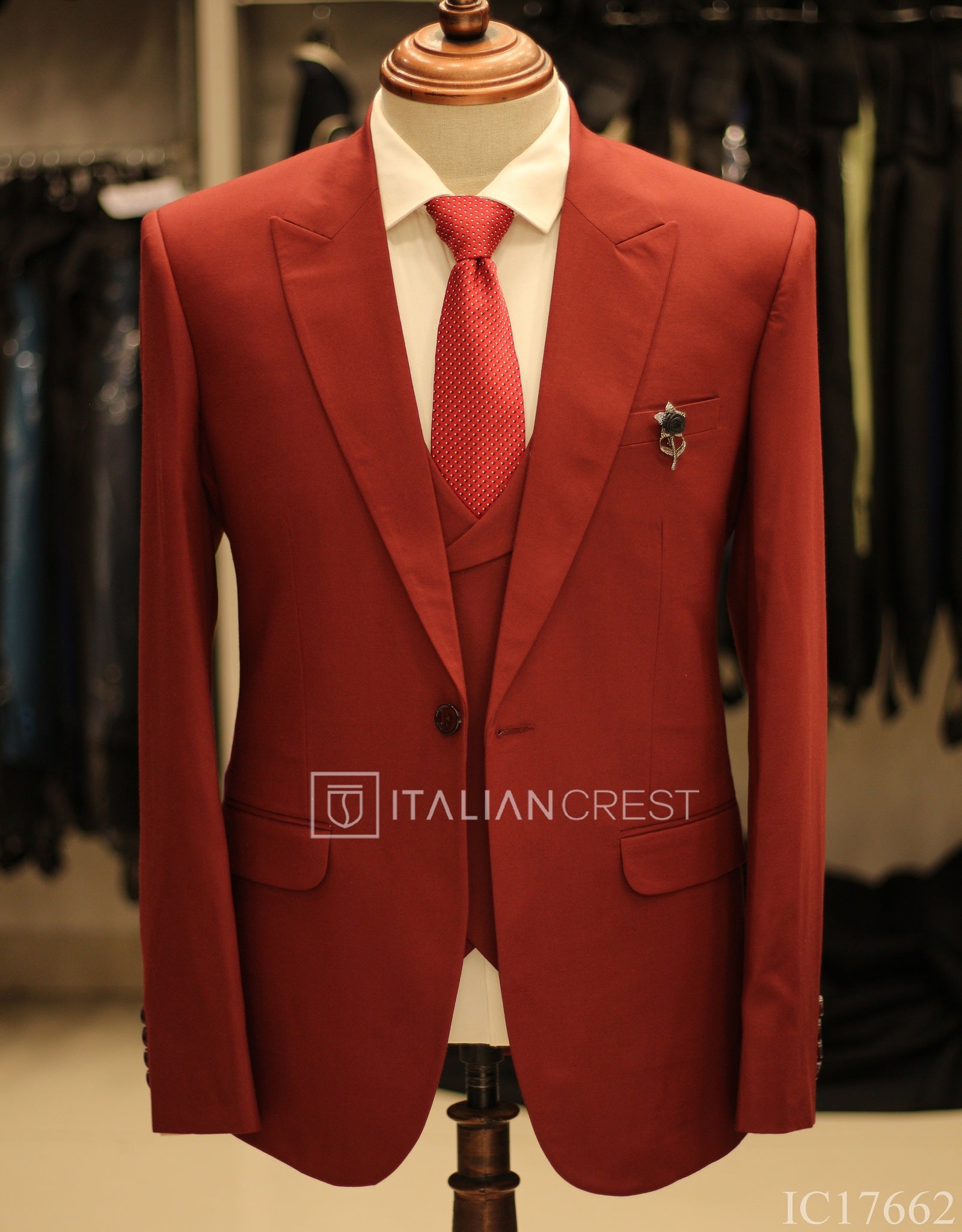 IC17662-3pc Peak Lapel Suits