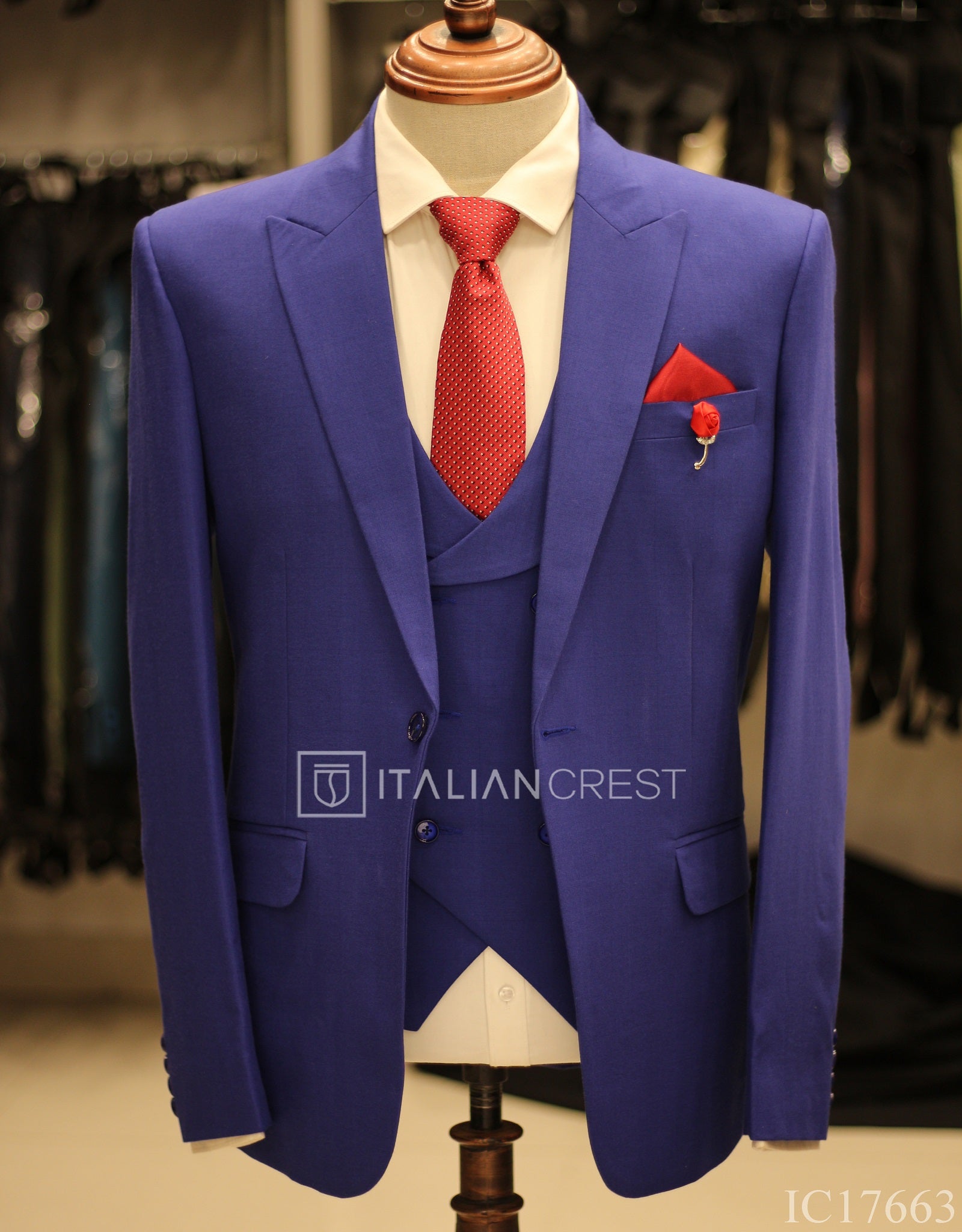 IC17663-3pc Peak Lapel Suits