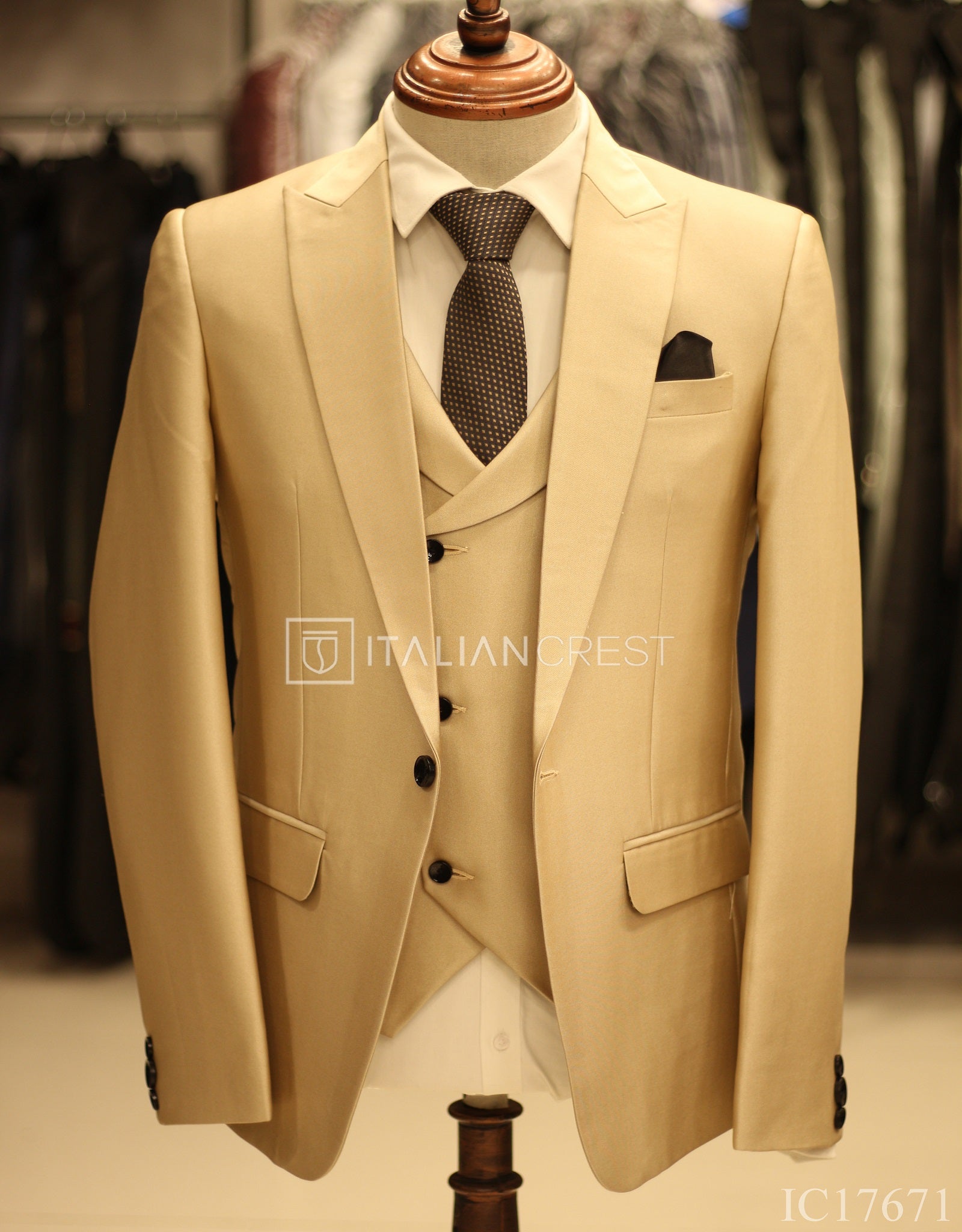 IC17671-3pc Peak Lapel Suits