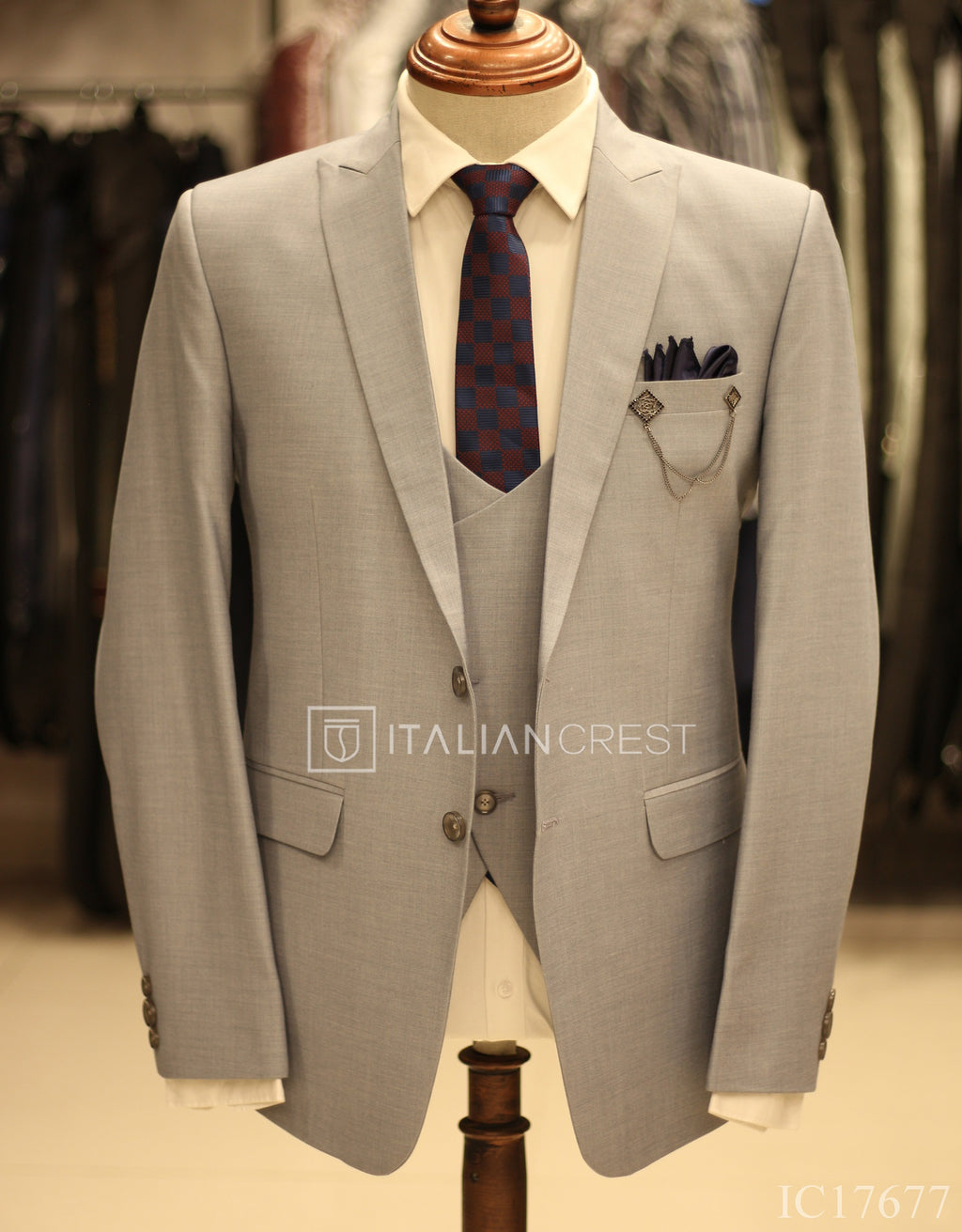 IC17677-3pc Peak Lapel Suits