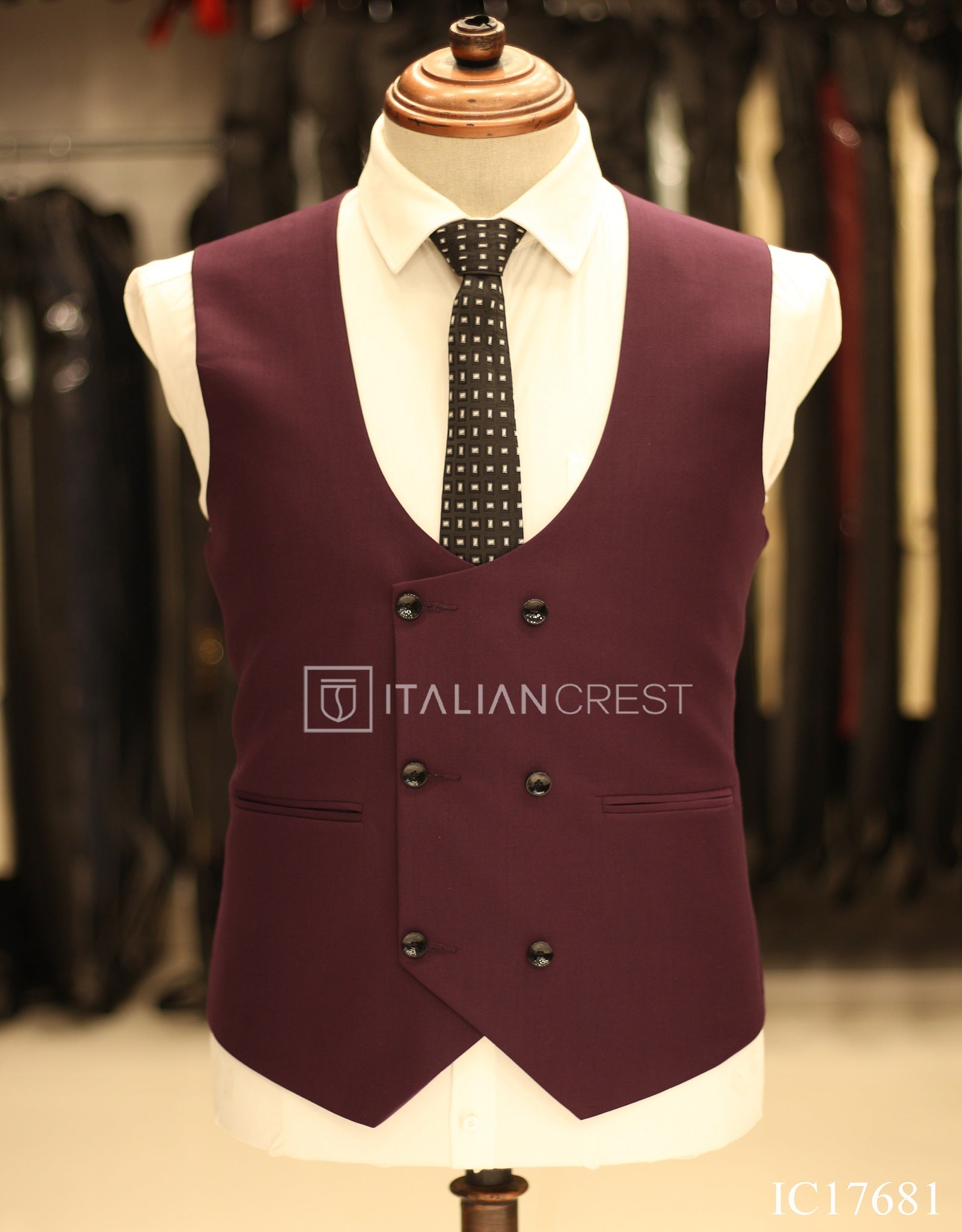 IC17681-3pc Peak Lapel Suits