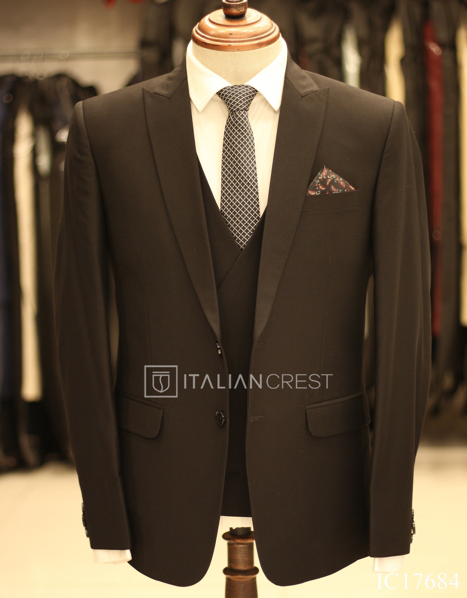 IC17684-3pc Peak Lapel Suits