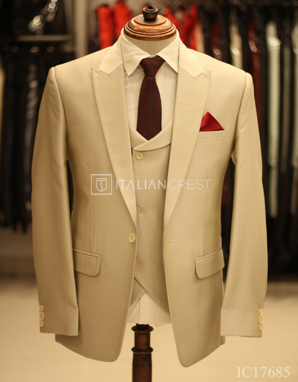 IC17685-3pc Peak Lapel Suits