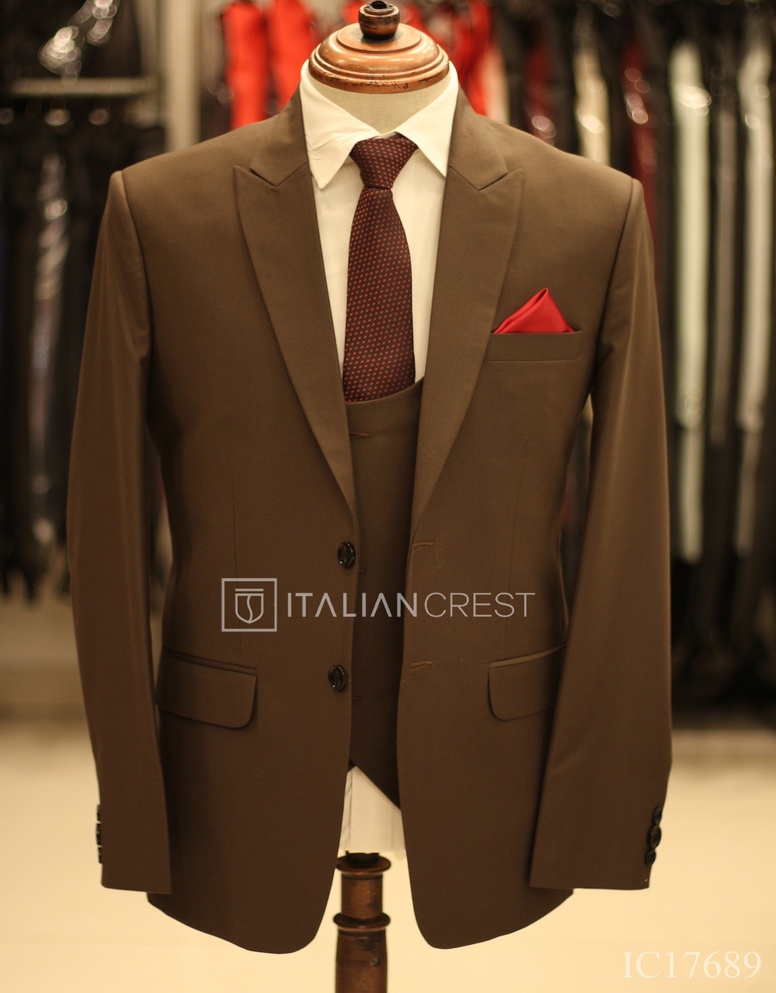 IC17689-3pc Peak Lapel Suits