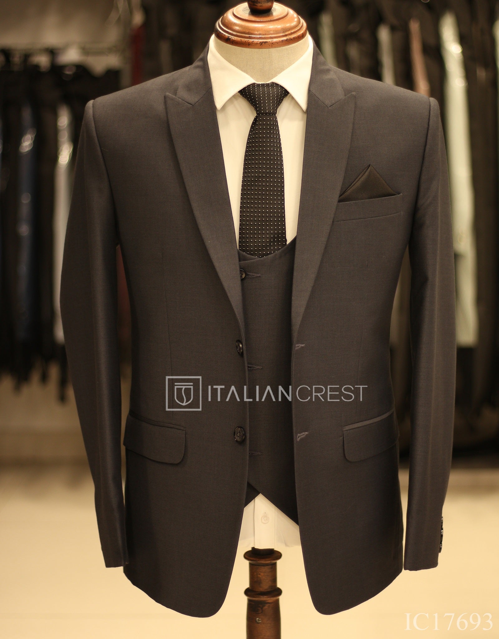 IC17693-3pc Peak Lapel Suits