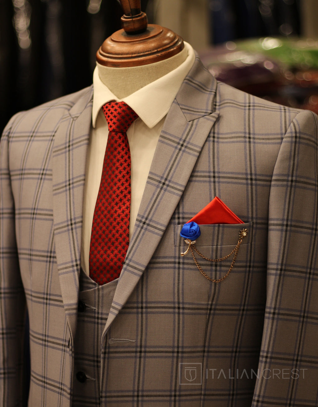 IC17784-3pc Peak Lapel Suits