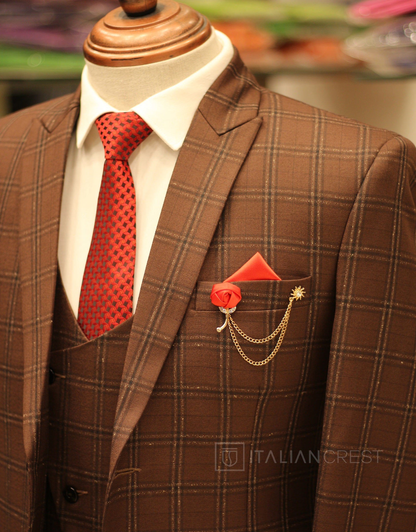 IC17820-3pc Peak Lapel Suits