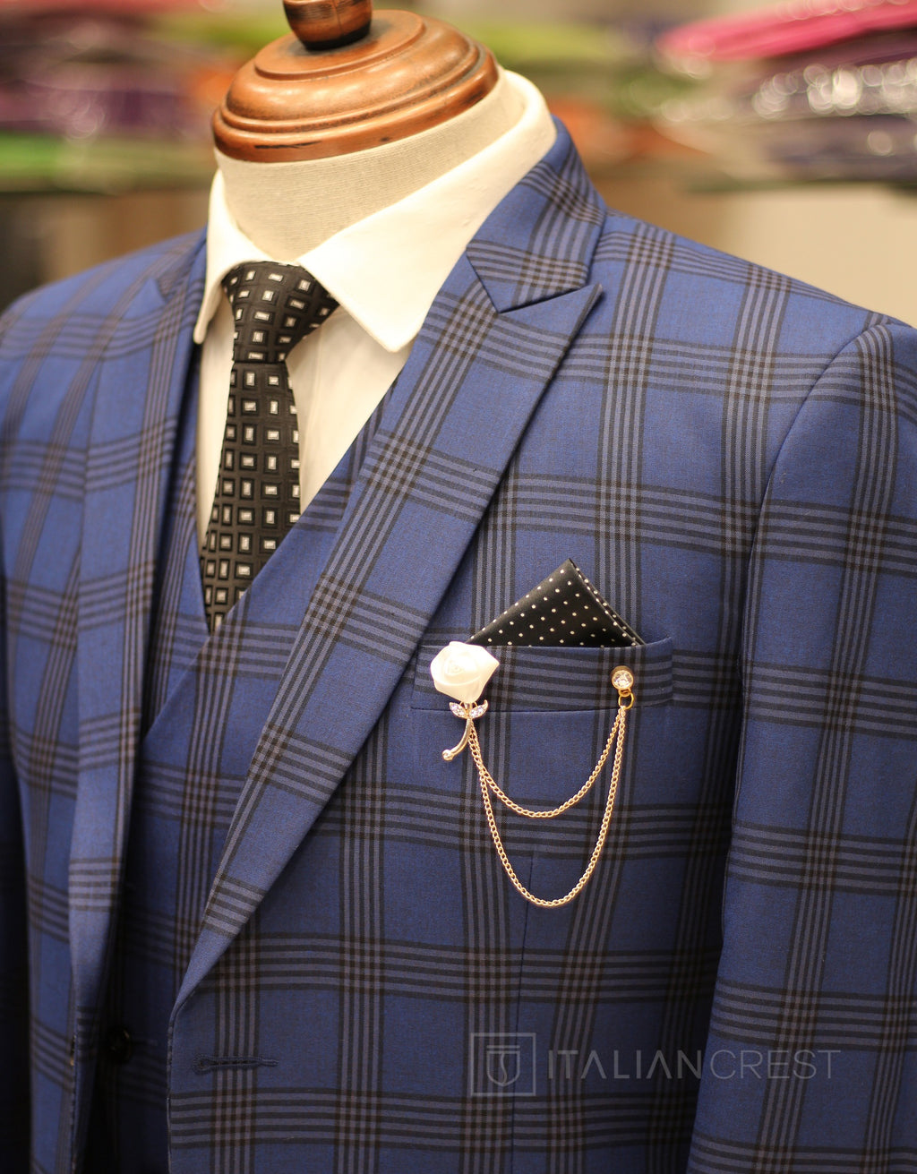 IC17825-3pc Peak Lapel Suits