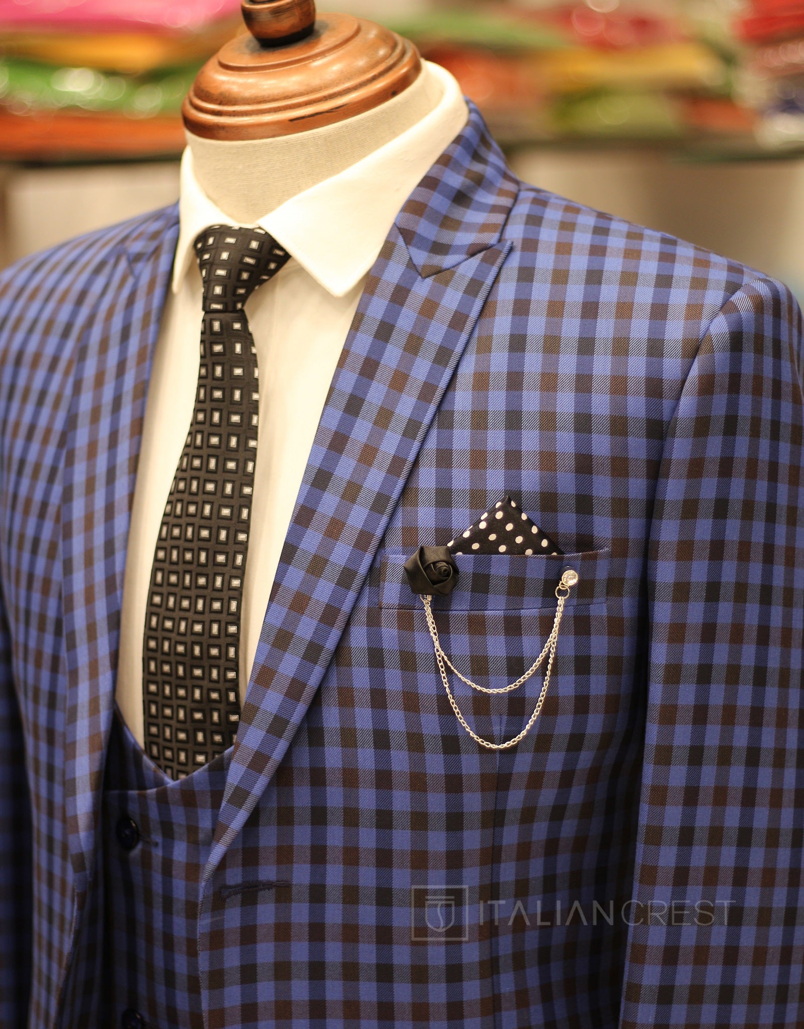 IC17826-3pc Peak Lapel Suits