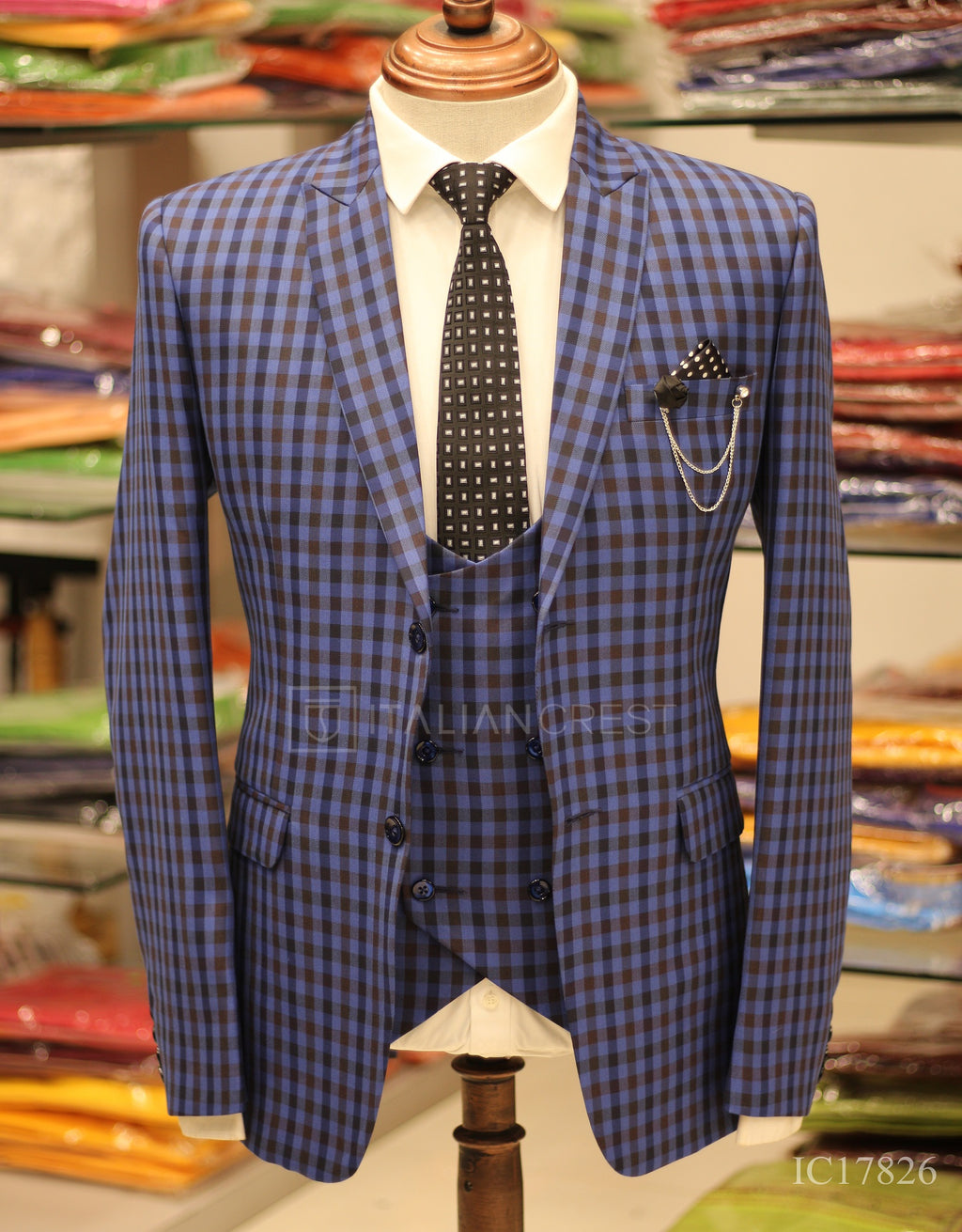 IC17826-3pc Peak Lapel Suits