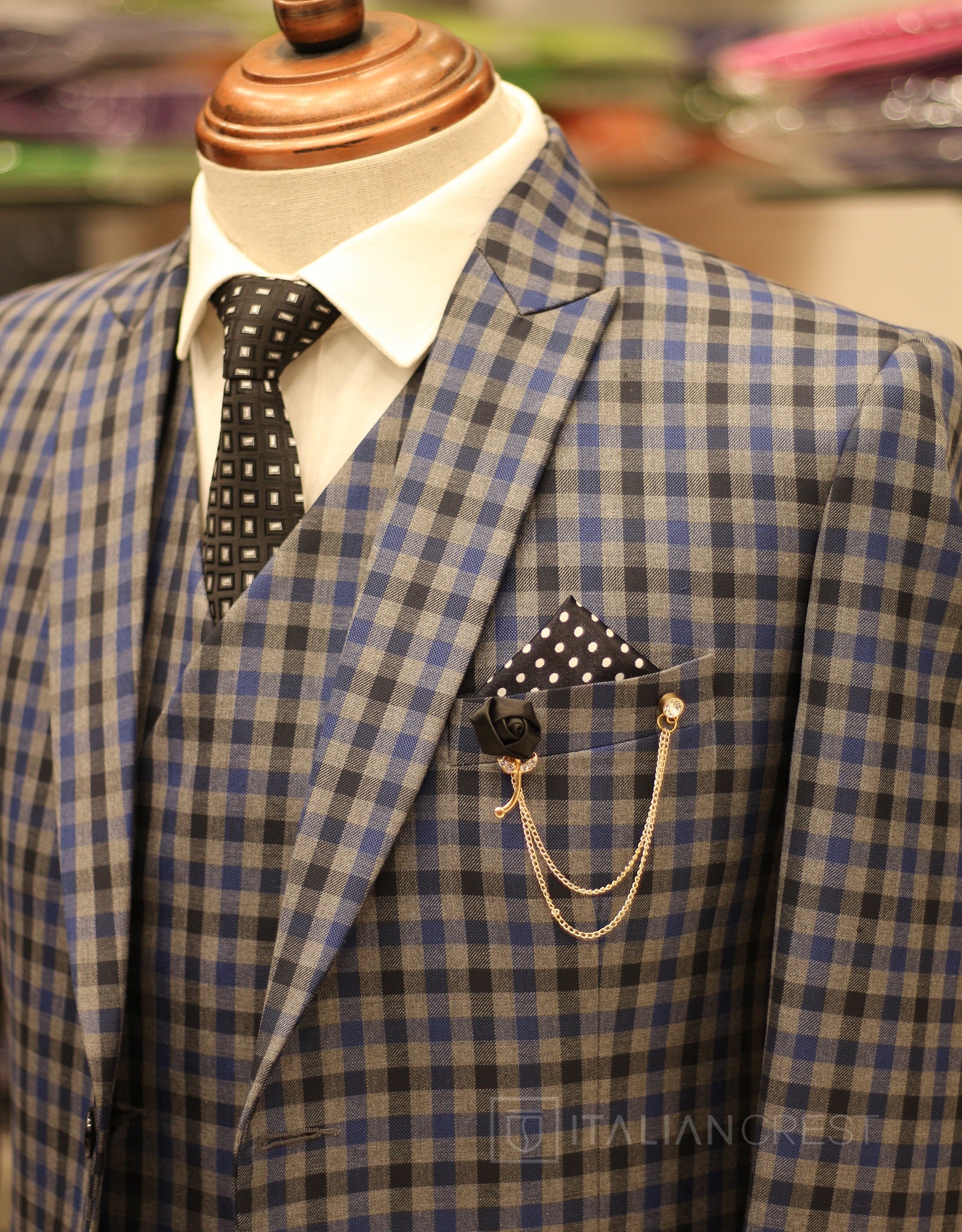 IC17827-3pc Peak Lapel Suits