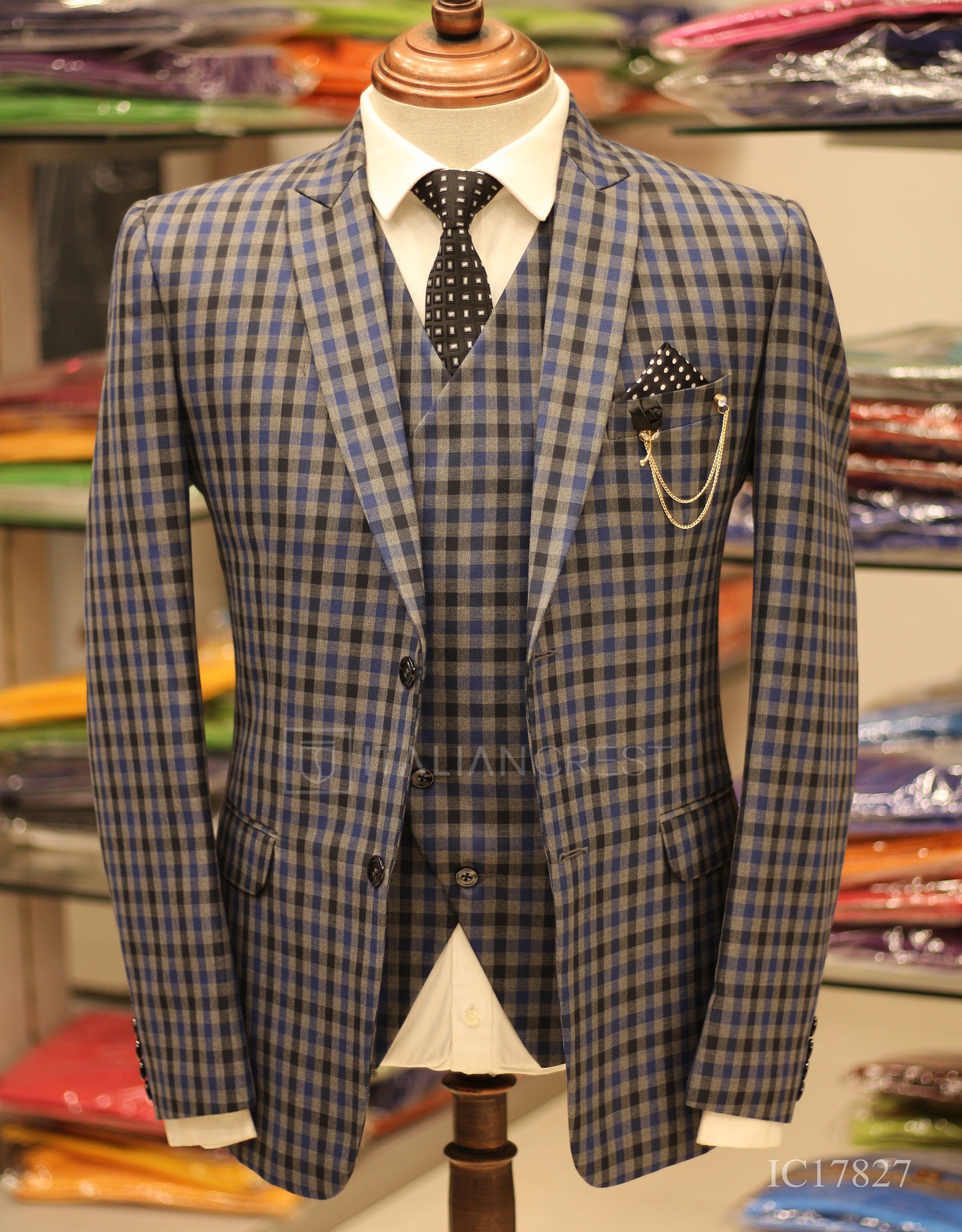 IC17827-3pc Peak Lapel Suits