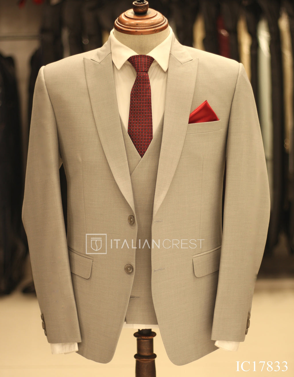 IC17833-3pc Peak Lapel Suits