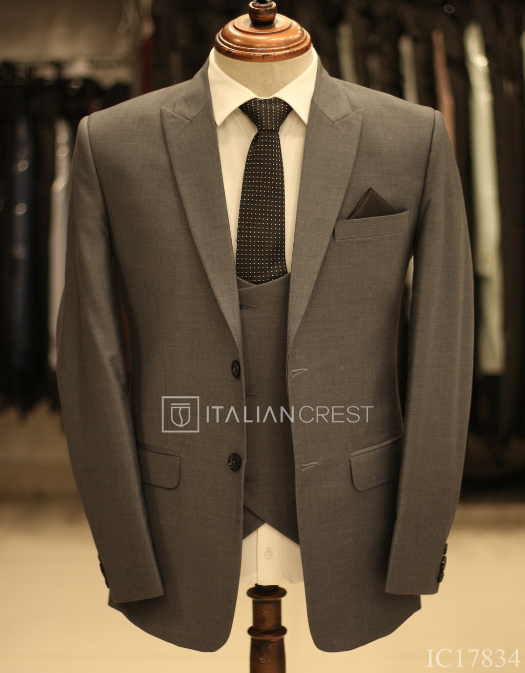 IC17834-3pc Peak Lapel Suits