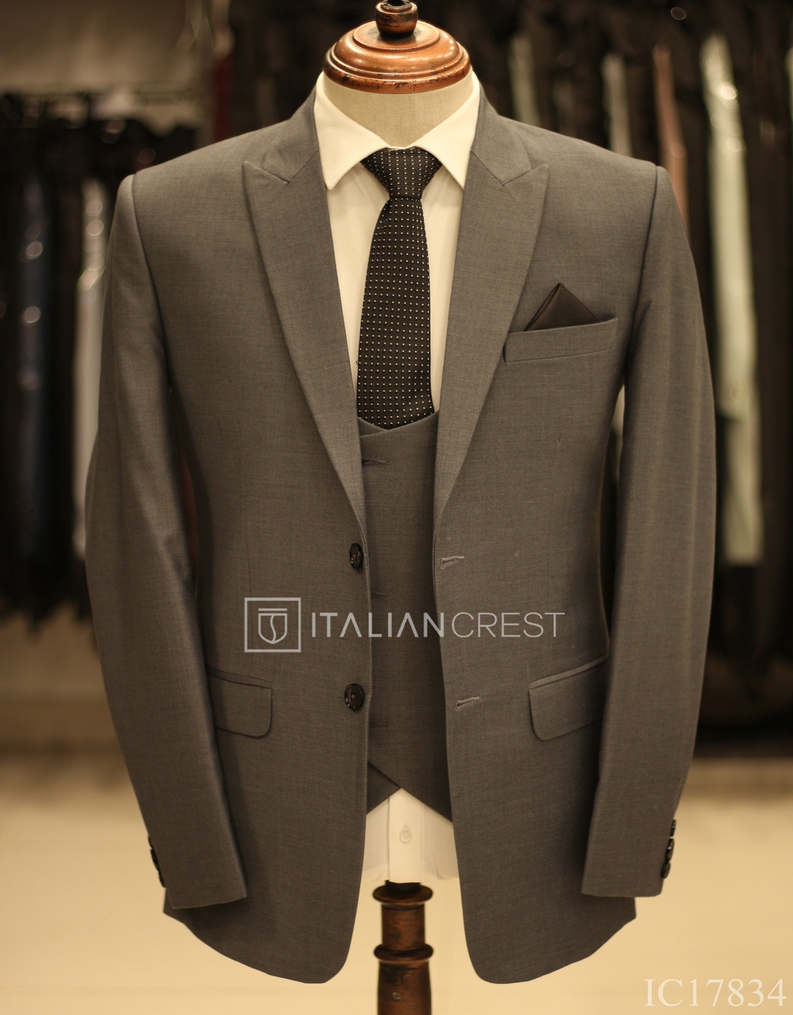 IC17834-3pc Peak Lapel Suits