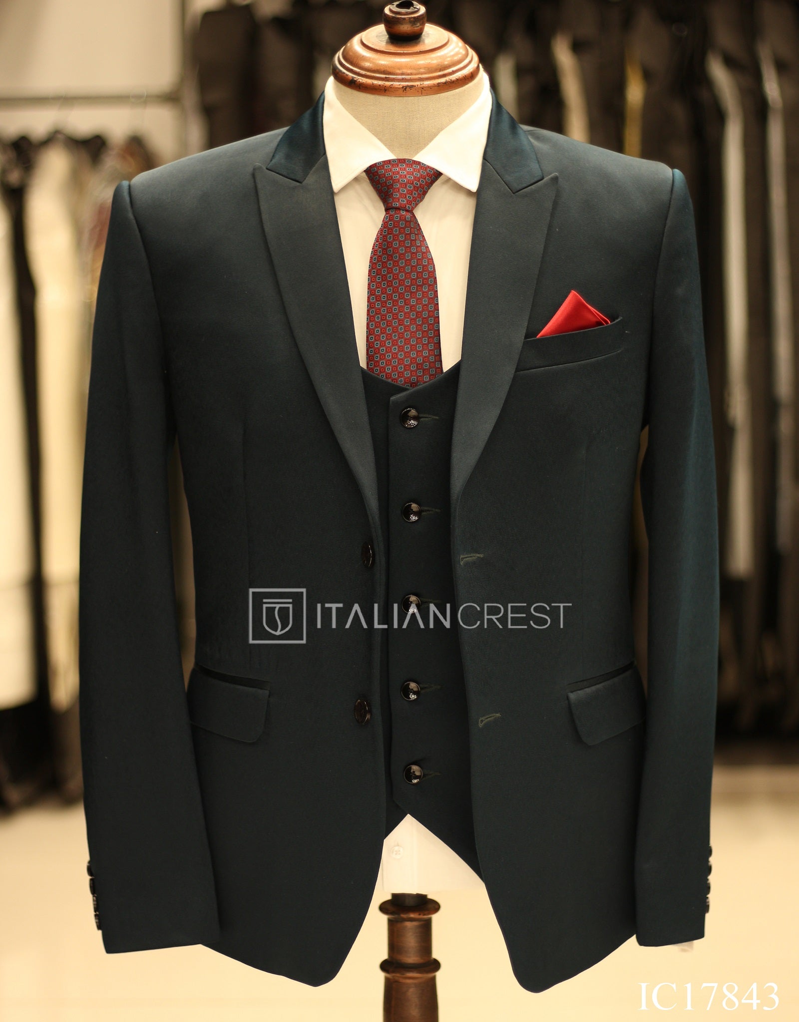 IC17843-3pc Peak Lapel Suits