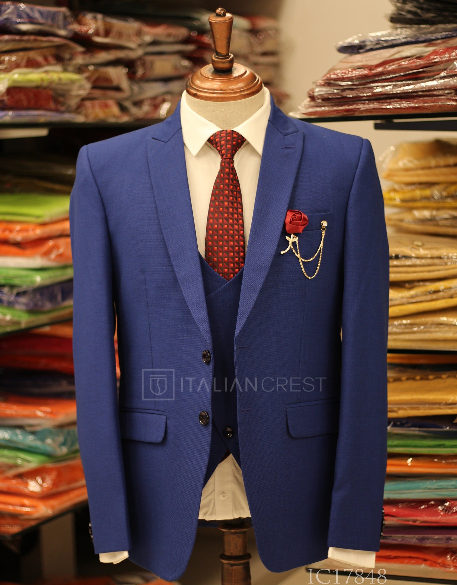 IC17848-3pc Peak Lapel Suits