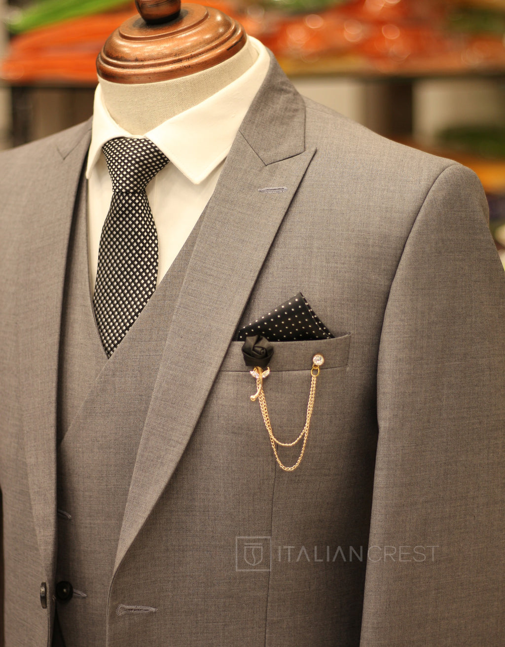 IC17860-3pc Peak Lapel Suits