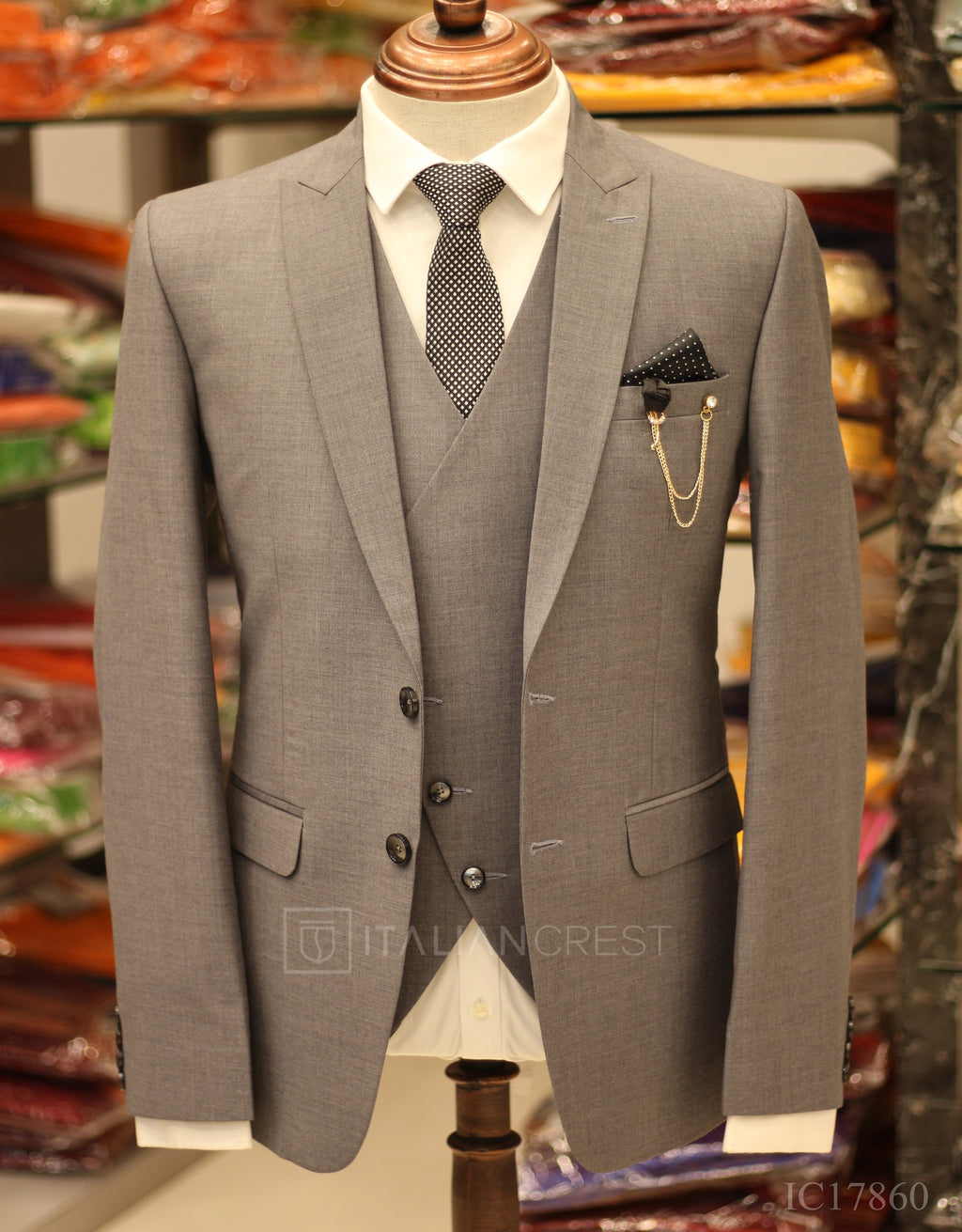 IC17860-3pc Peak Lapel Suits