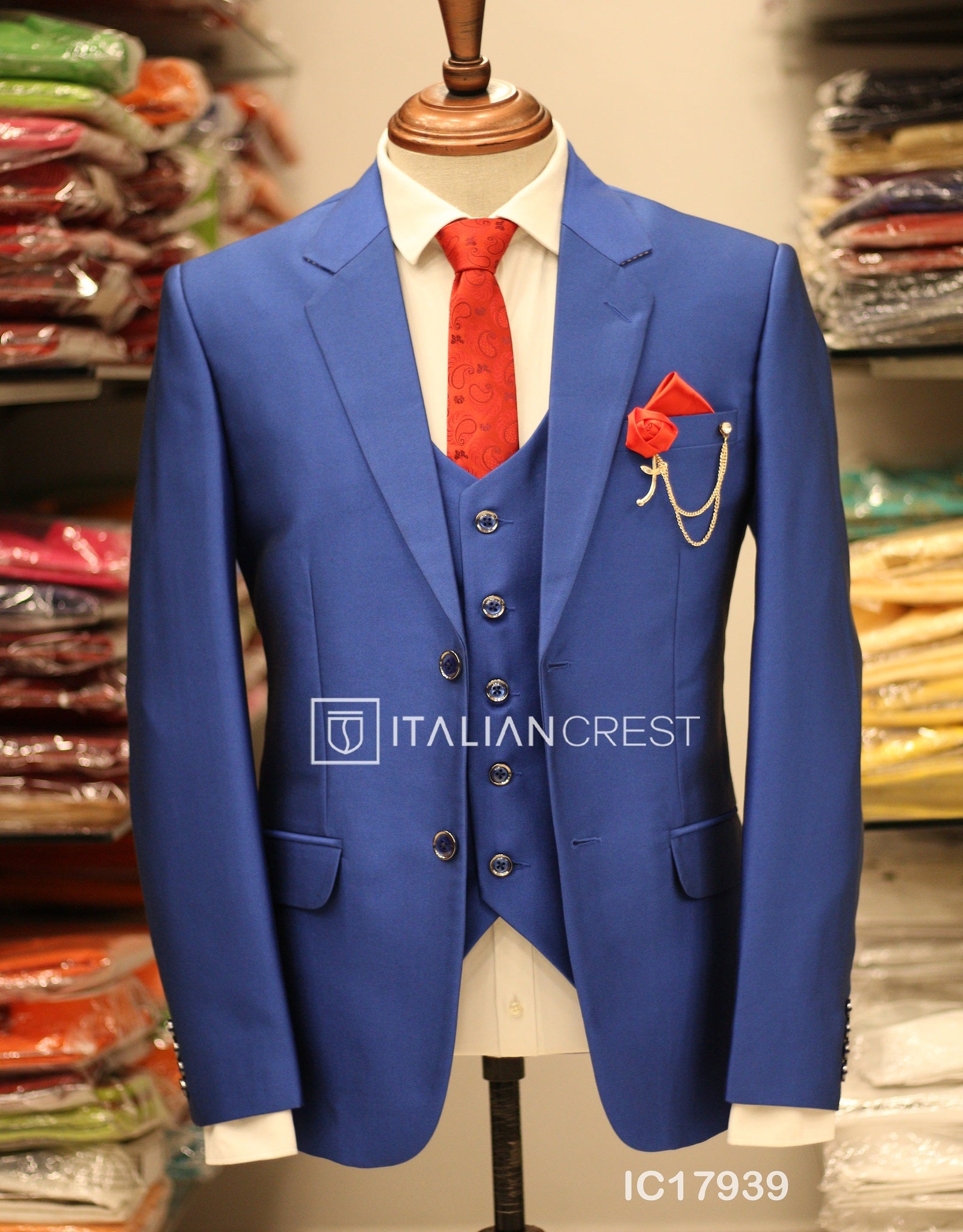 IC17939-3pc Notch Lapel Suits