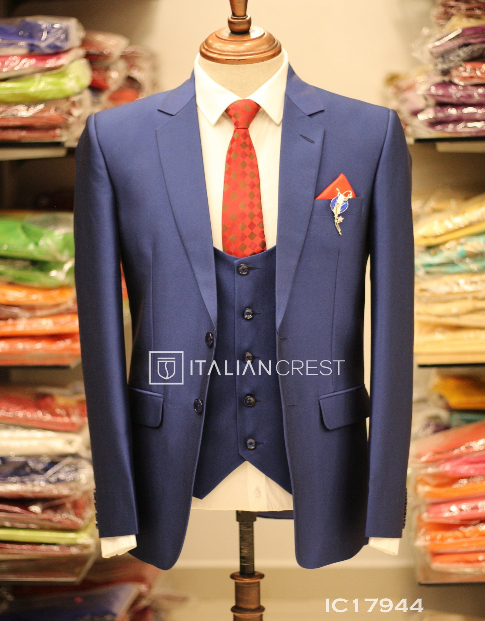 IC17944-3pc Notch Lapel Suits