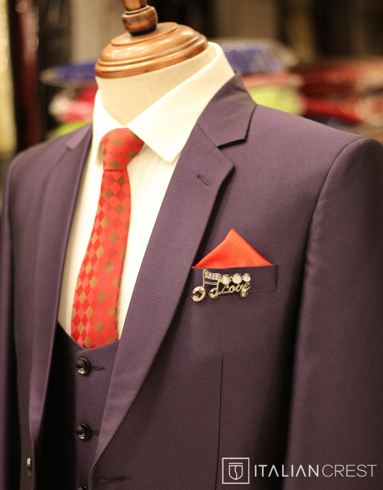 IC17946-3pc Notch Lapel Suits